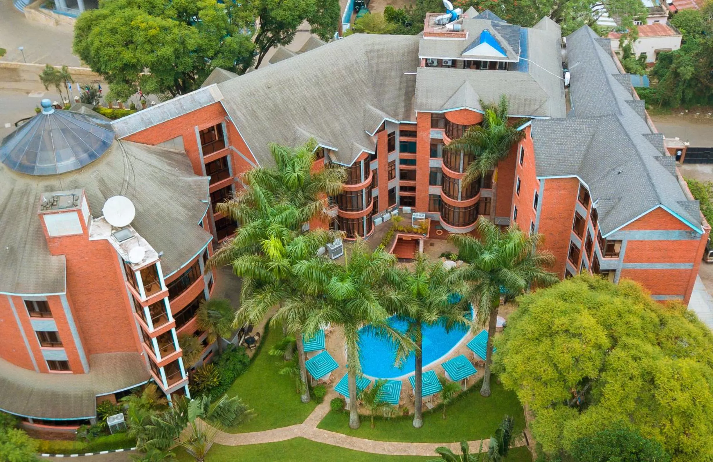 Bird's eye view in Kibo Palace Hotel Arusha