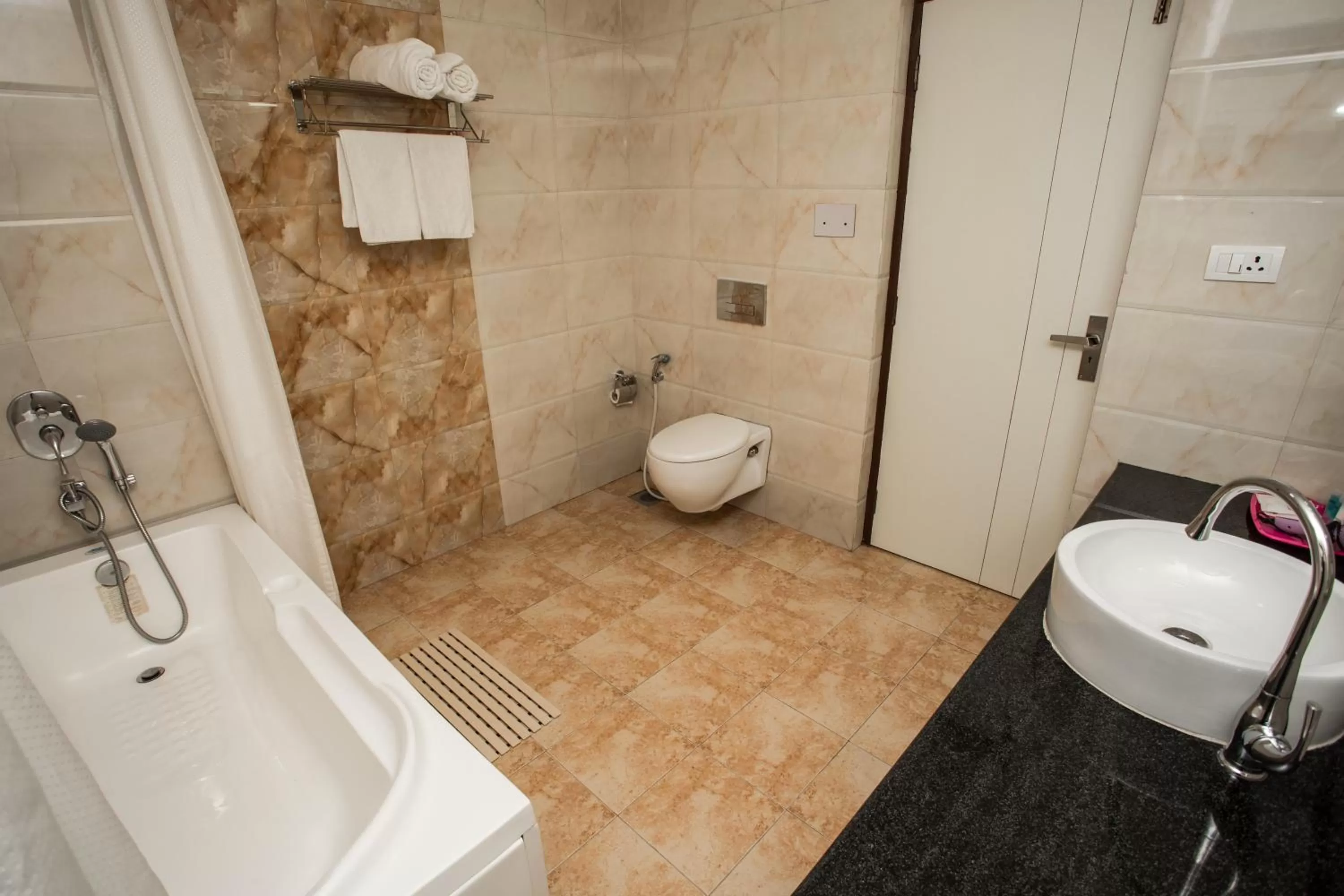 Shower in Aryatara Kathmandu Hotel