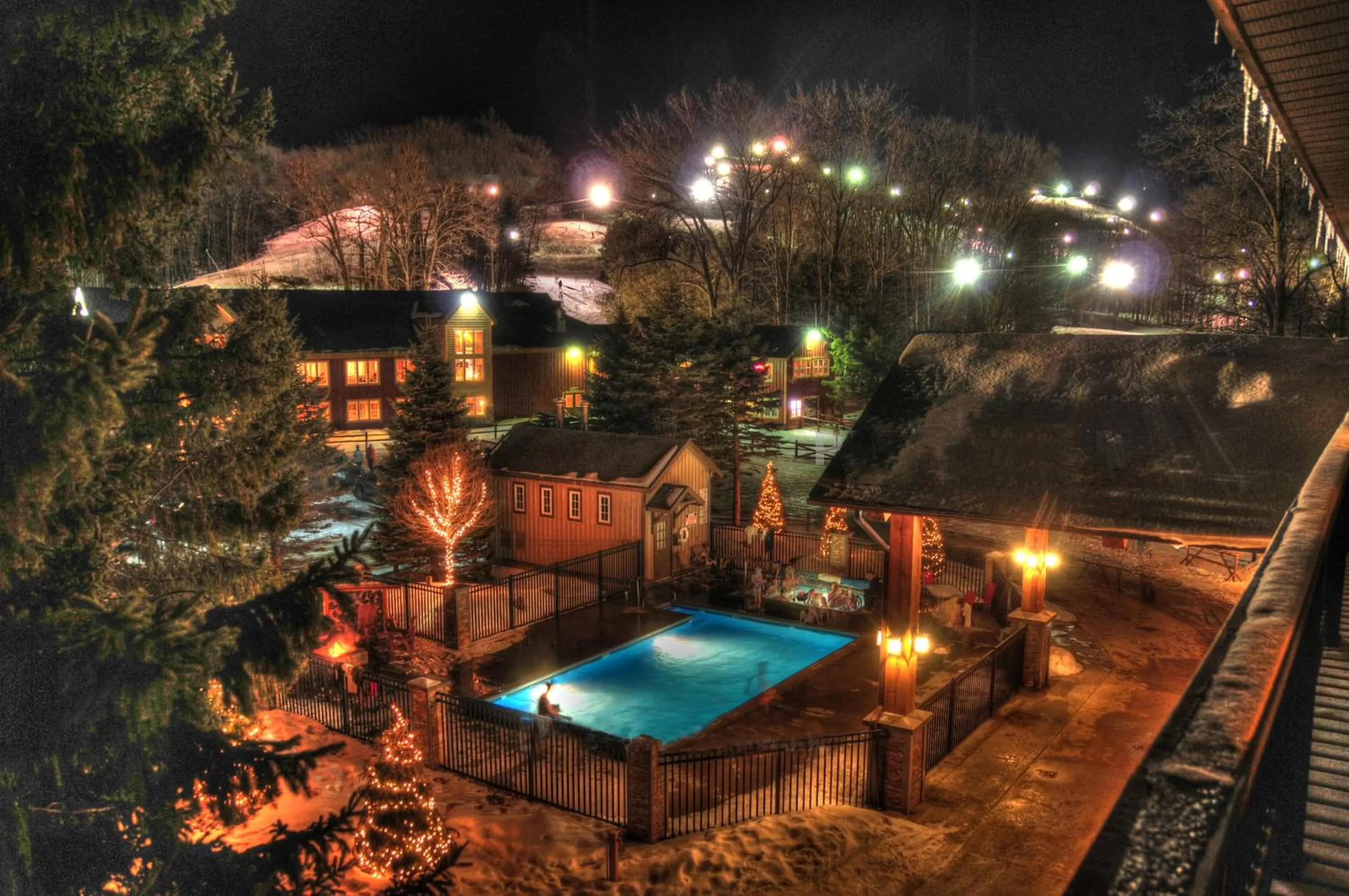 Mountain view, Pool View in Caberfae Peaks Ski & Golf Resort
