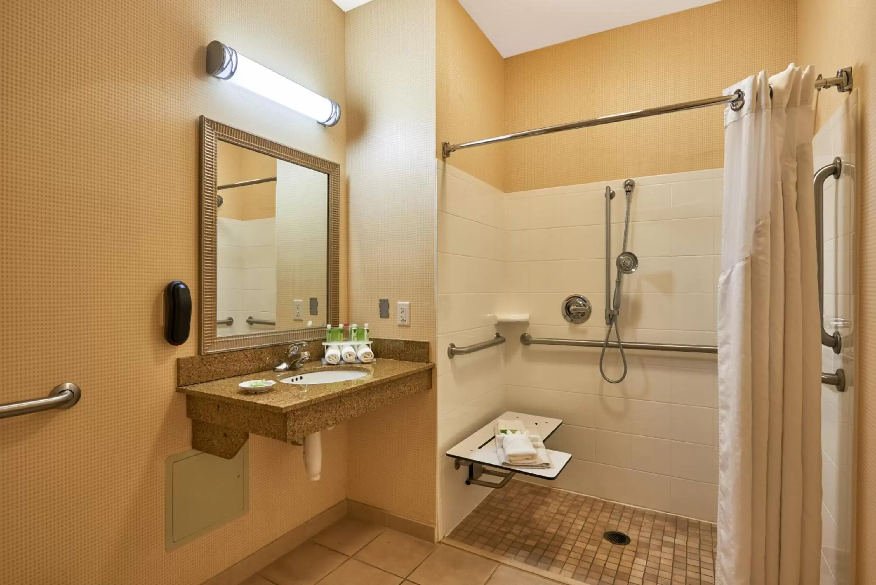 Queen Room with Two Queen Beds - Disability Access with Roll In Shower in Holiday Inn Express & Suites El Paso Airport, an IHG Hotel Queen Room with Two Queen Beds - Disability Access with Roll In Shower in Holiday Inn Express & Suites El Paso Airport, an IHG Hotel