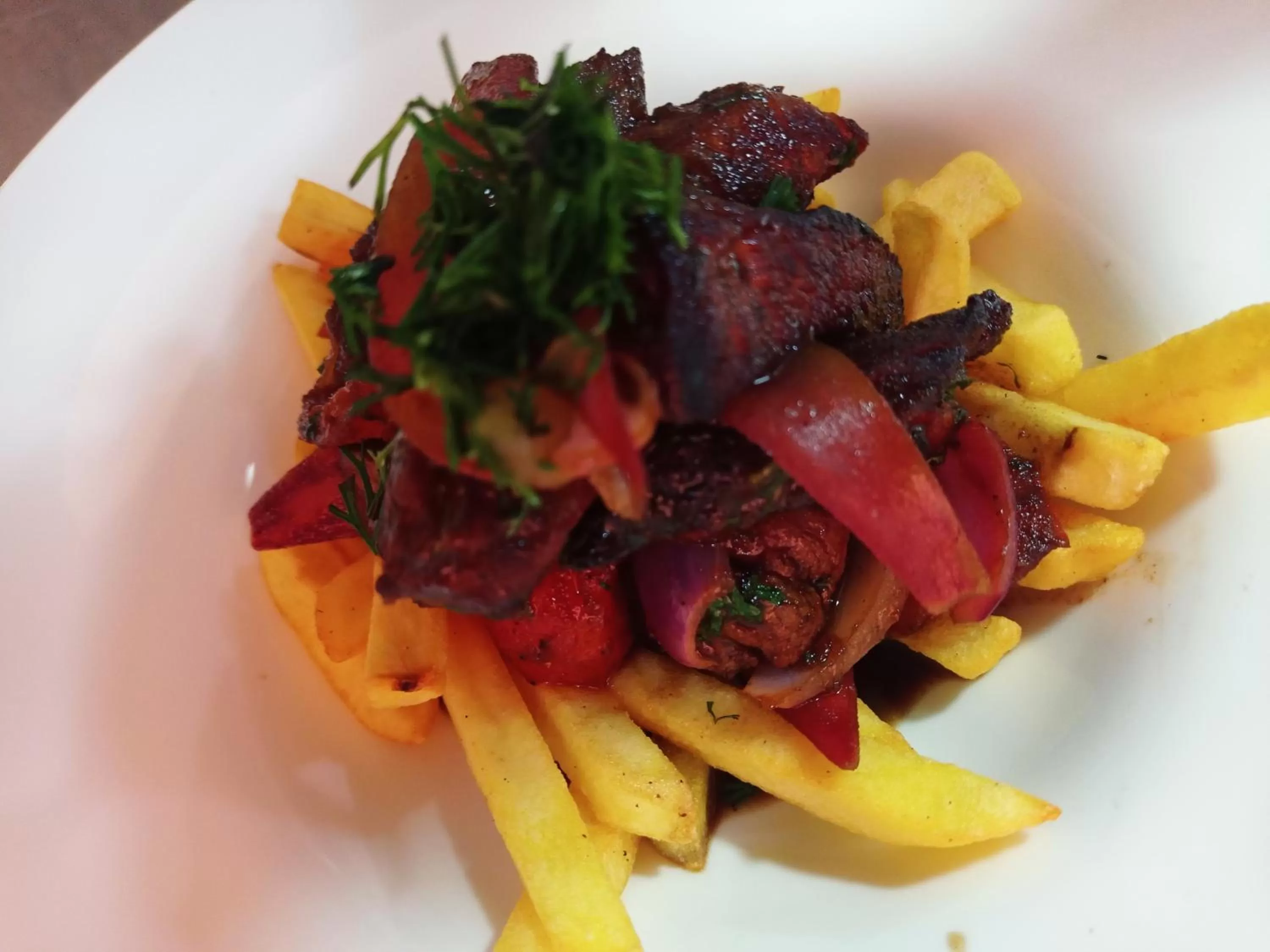 Food in Hotel Refugio Pozo Azul