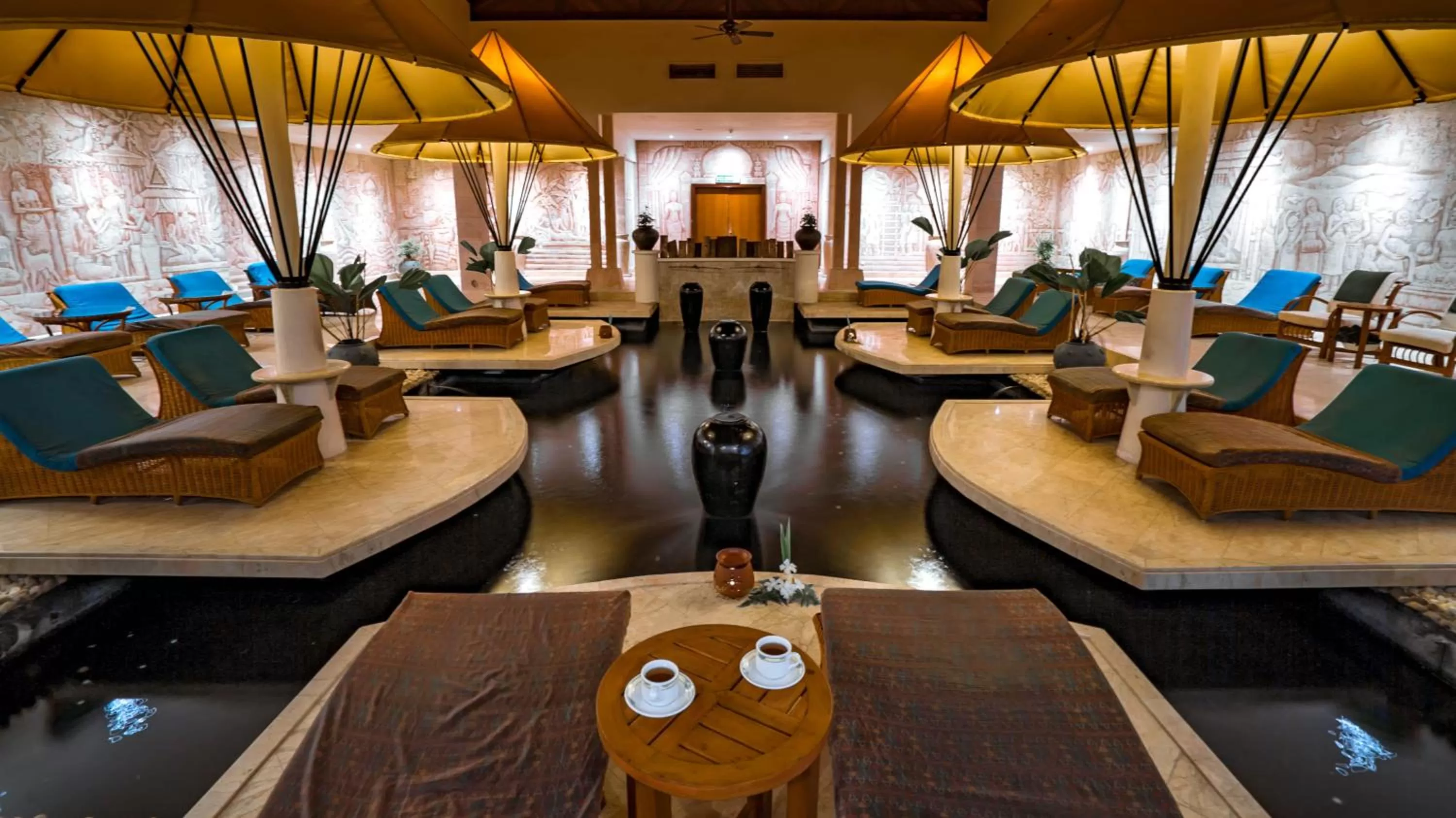 Seating area in Nexus Resort & Spa Karambunai