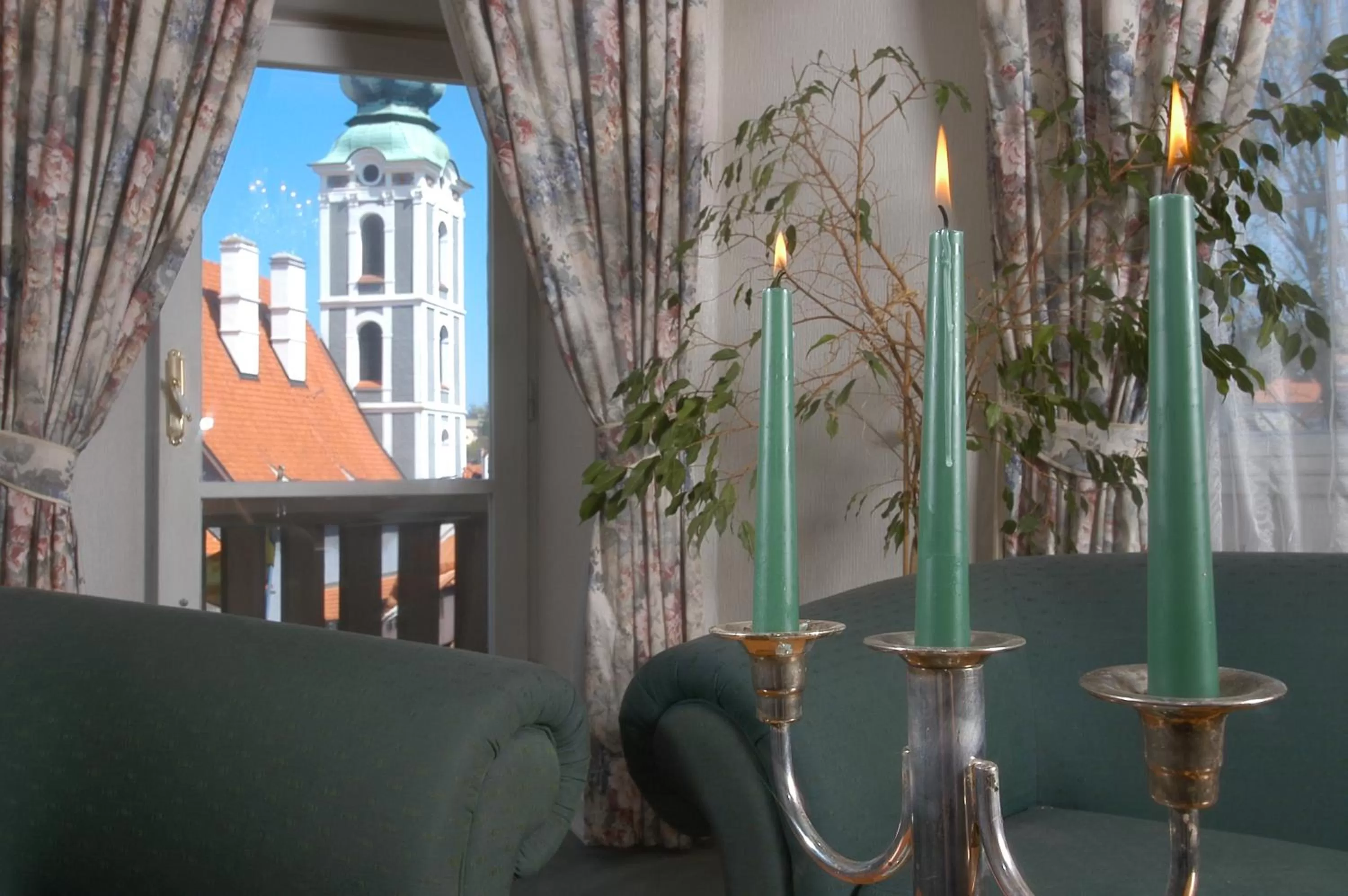 Decorative detail in Hotel Dvorak Cesky Krumlov