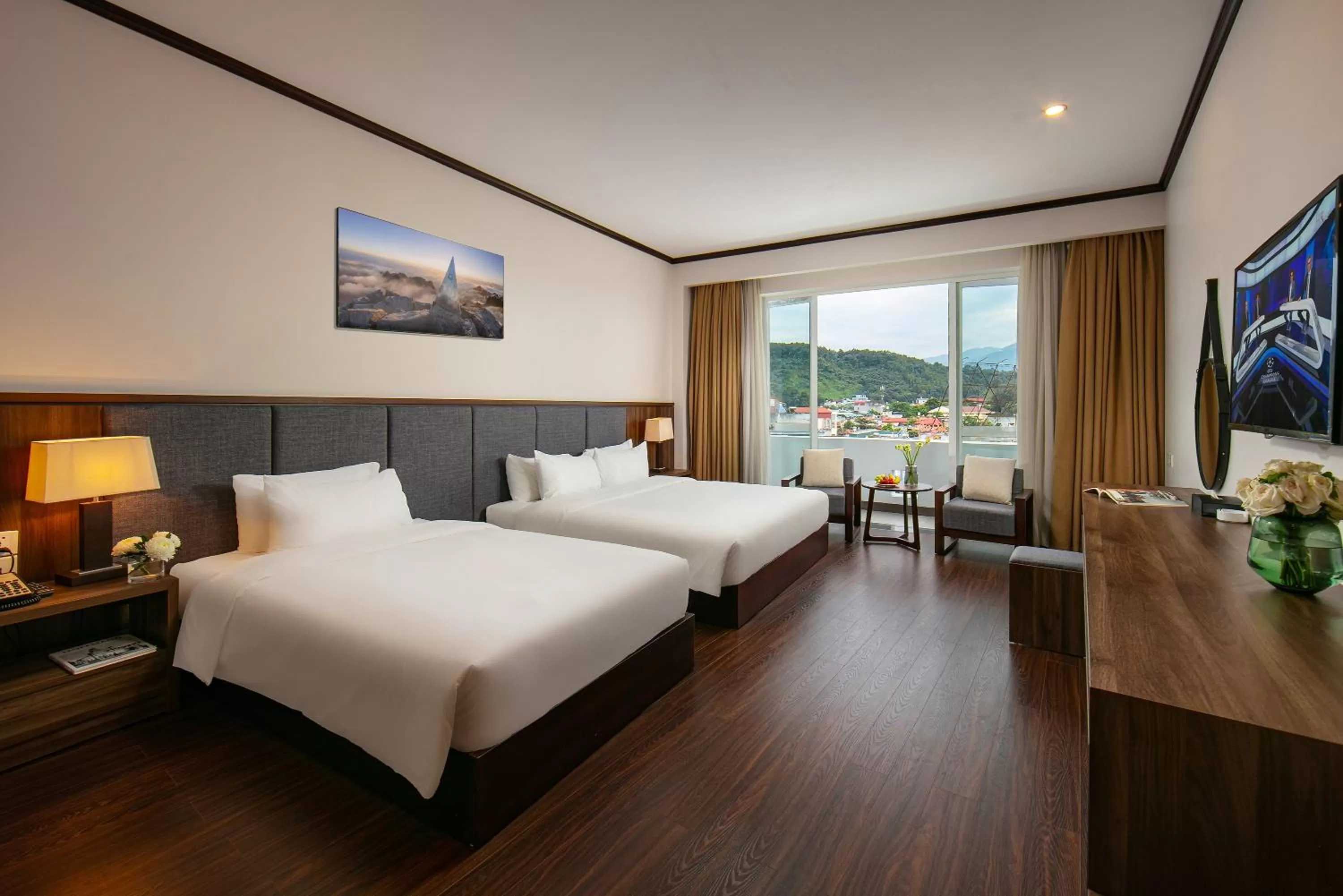Photo of the whole room, Bed in Lao Cai Star Hotel