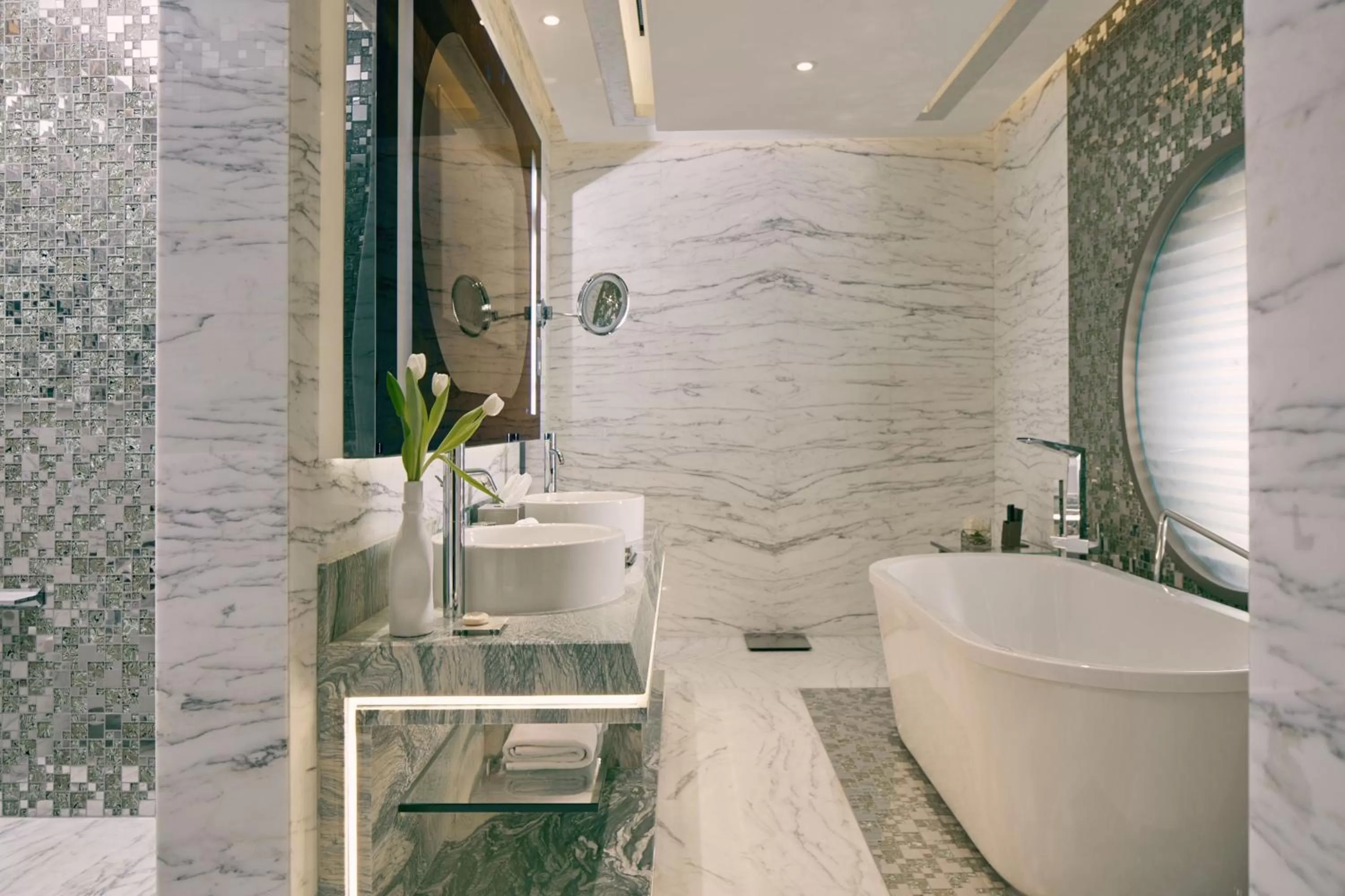 Bathroom in Royal M Hotel Abu Dhabi by Gewan