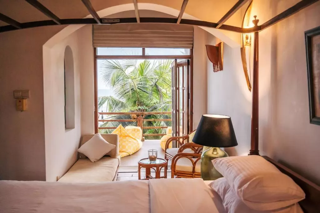 Seating Area in Sānti Beach House with pool & beach
