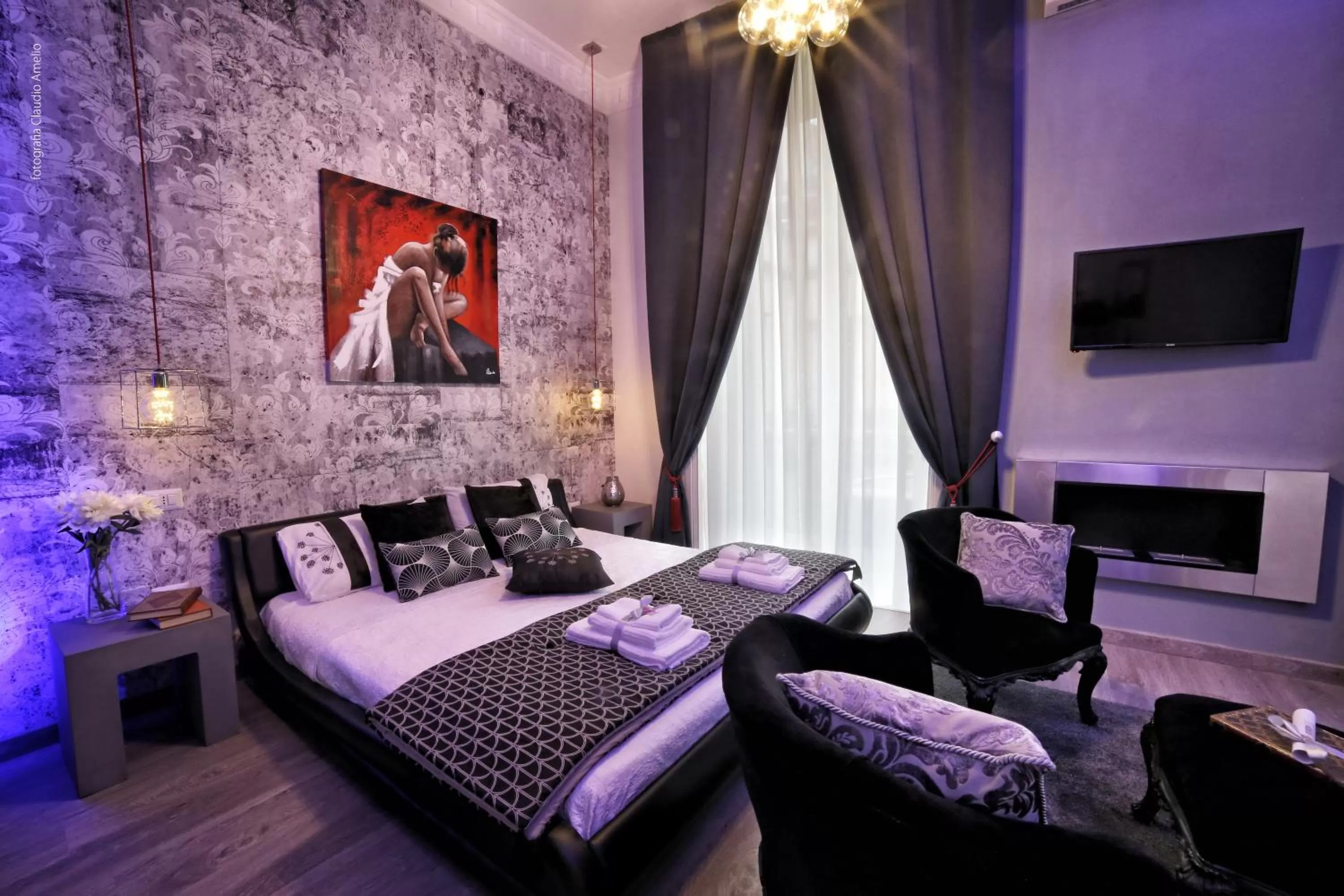 Balcony/Terrace, Bed in Bourbon House