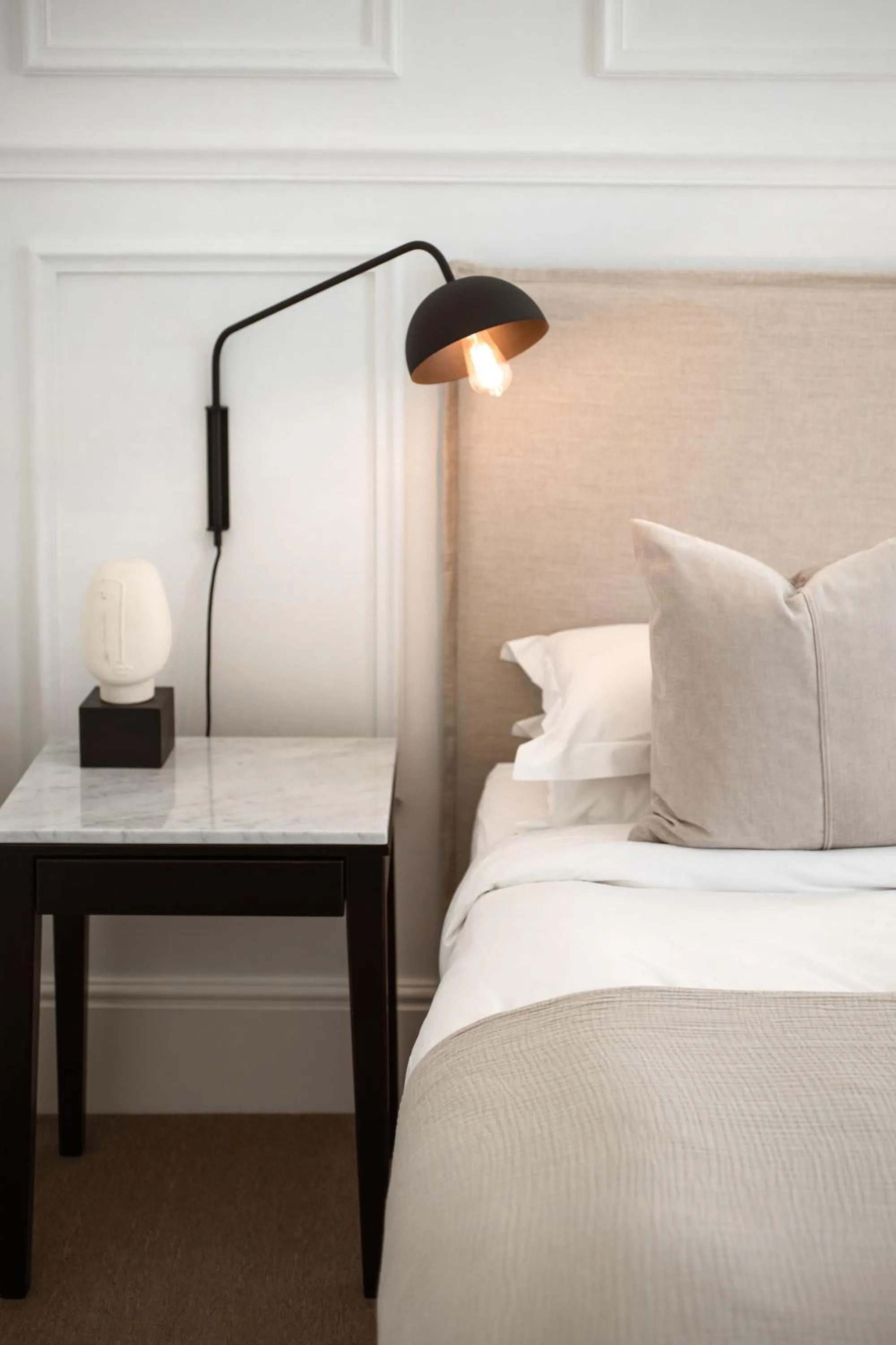 Decorative detail, Bed in NOAH House