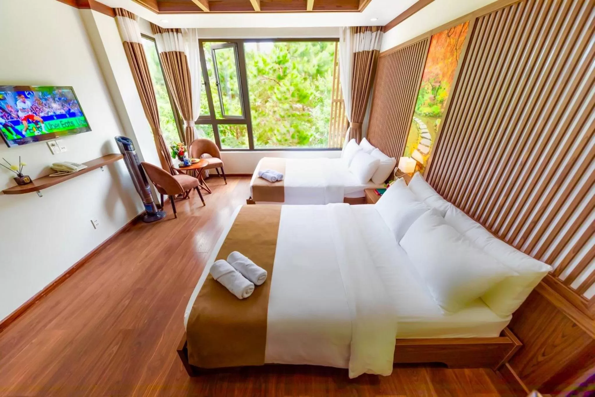 Bed in Khai Ngoc Hotel