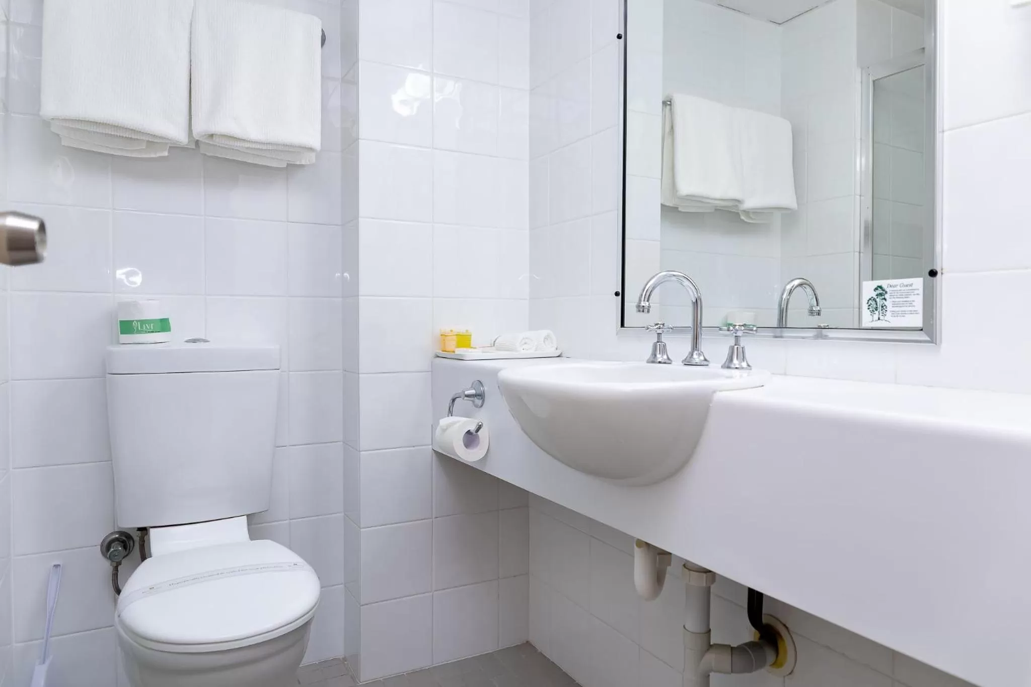 Bathroom in Charbonnier Motor Inn