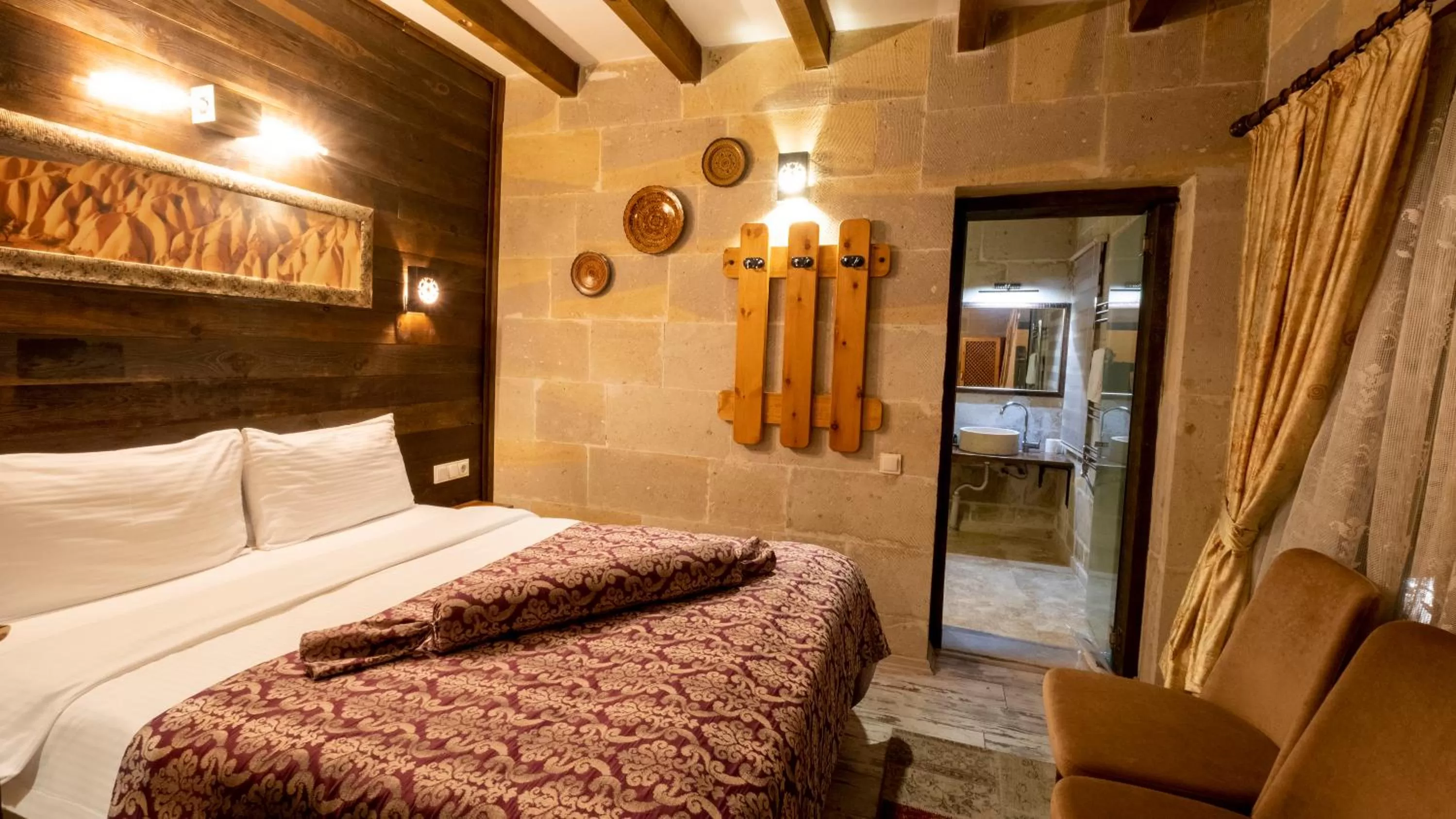 Photo of the whole room, Bed in In Stone House