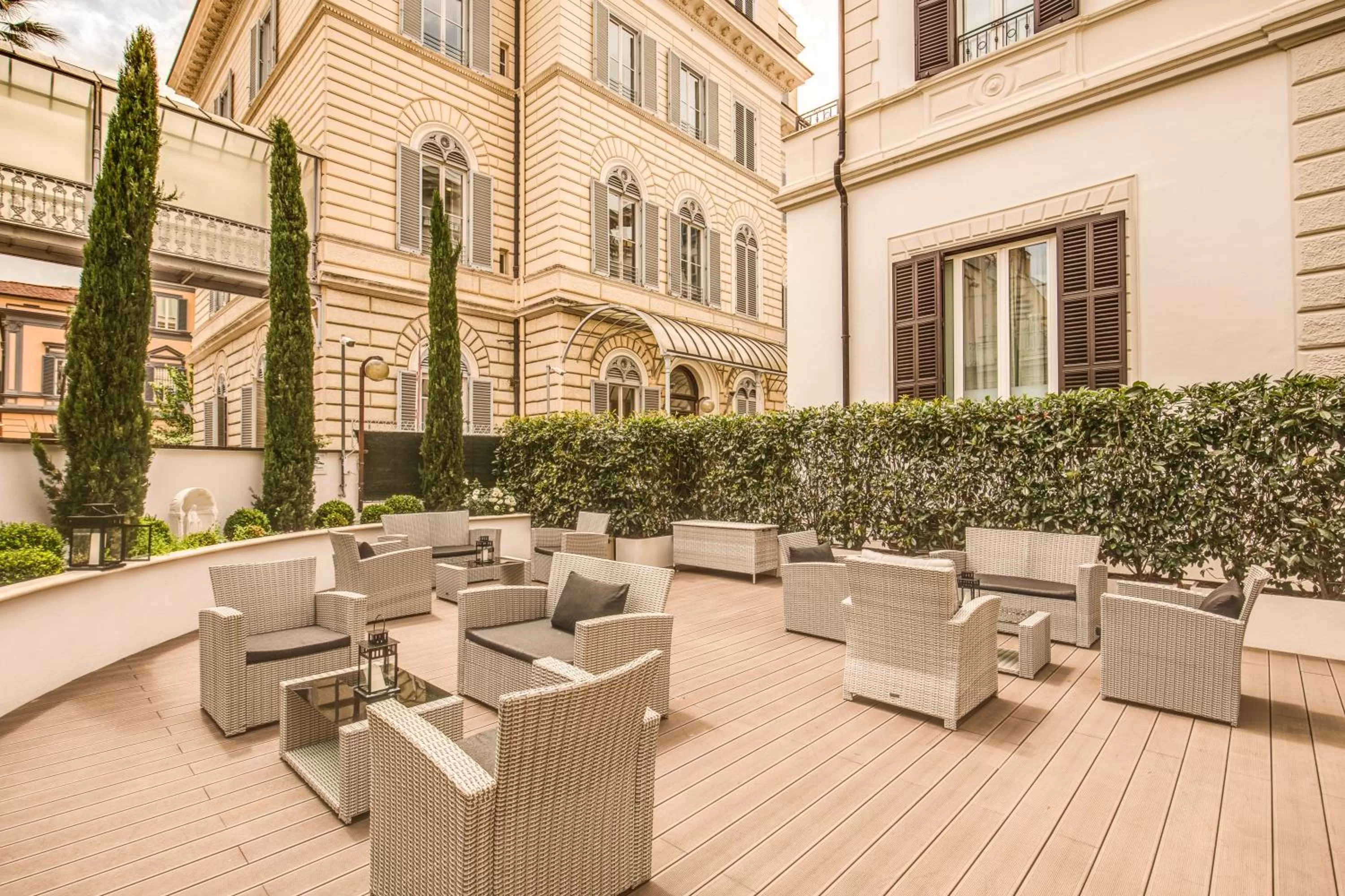 Patio in The Liberty Boutique Hotel