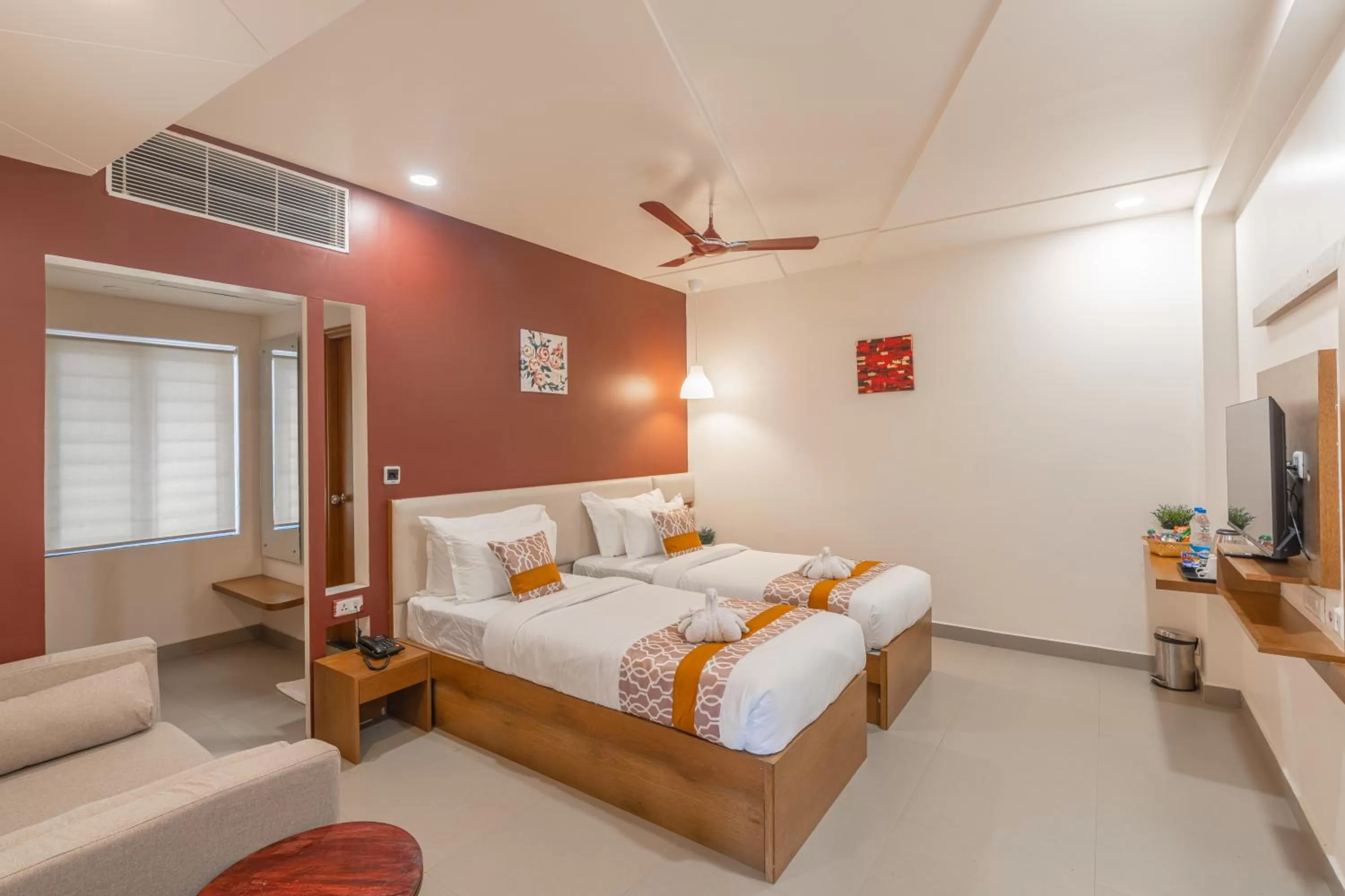 Photo of the whole room, Bed in Hotel Akoya - HITECH City Hyderabad