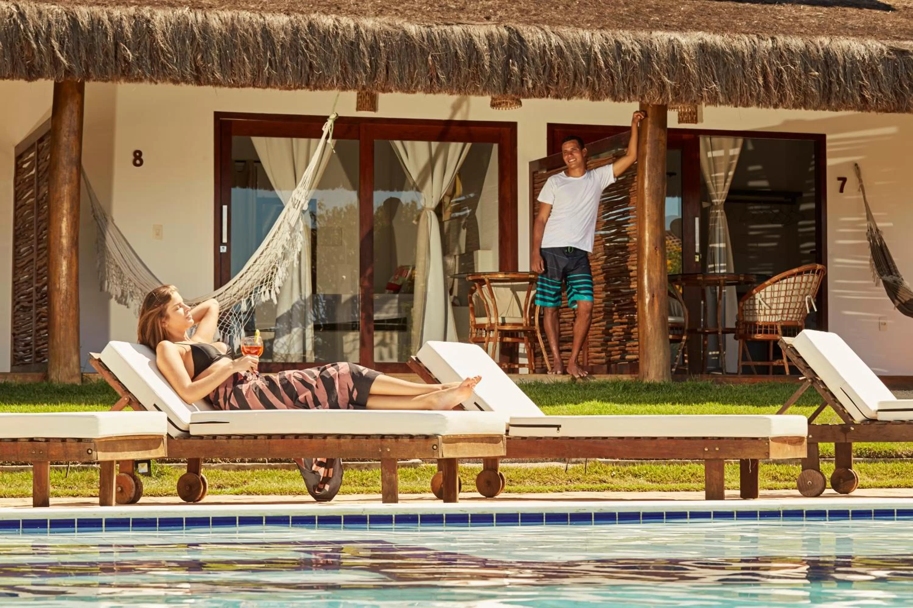 Patio, Swimming Pool in Vila Emanuelle Pousada Boutique