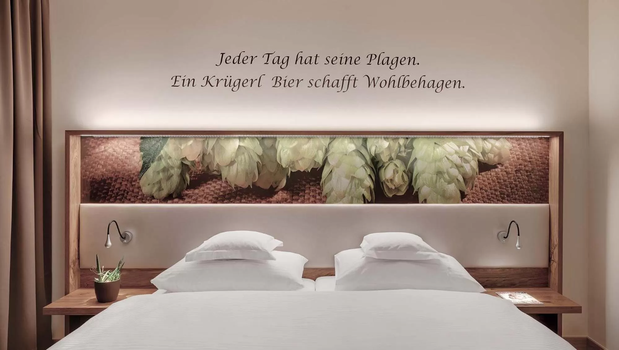 Bed in Hotel Almesberger