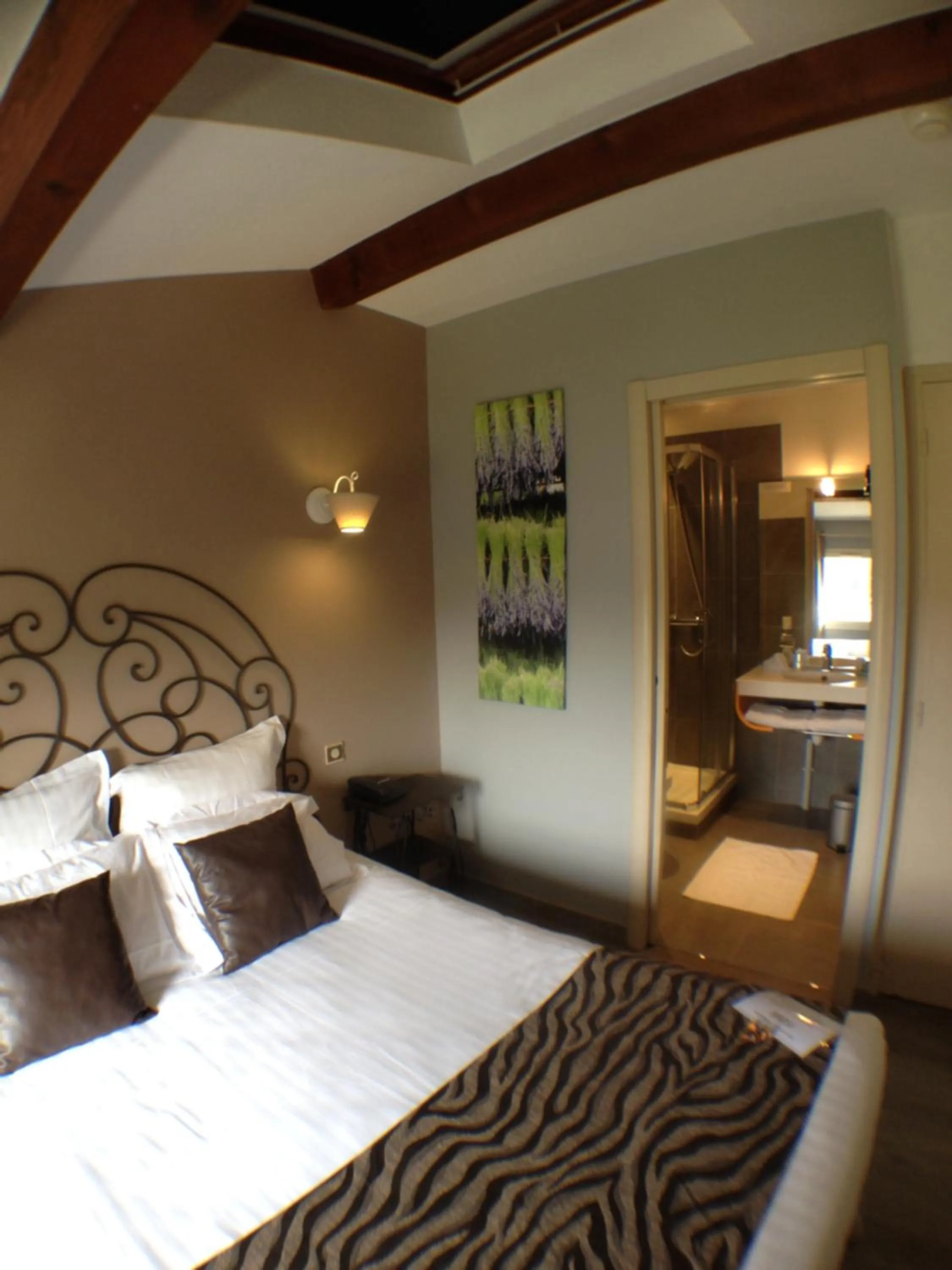 Photo of the whole room, Bed in Logis Hotel la Ferme