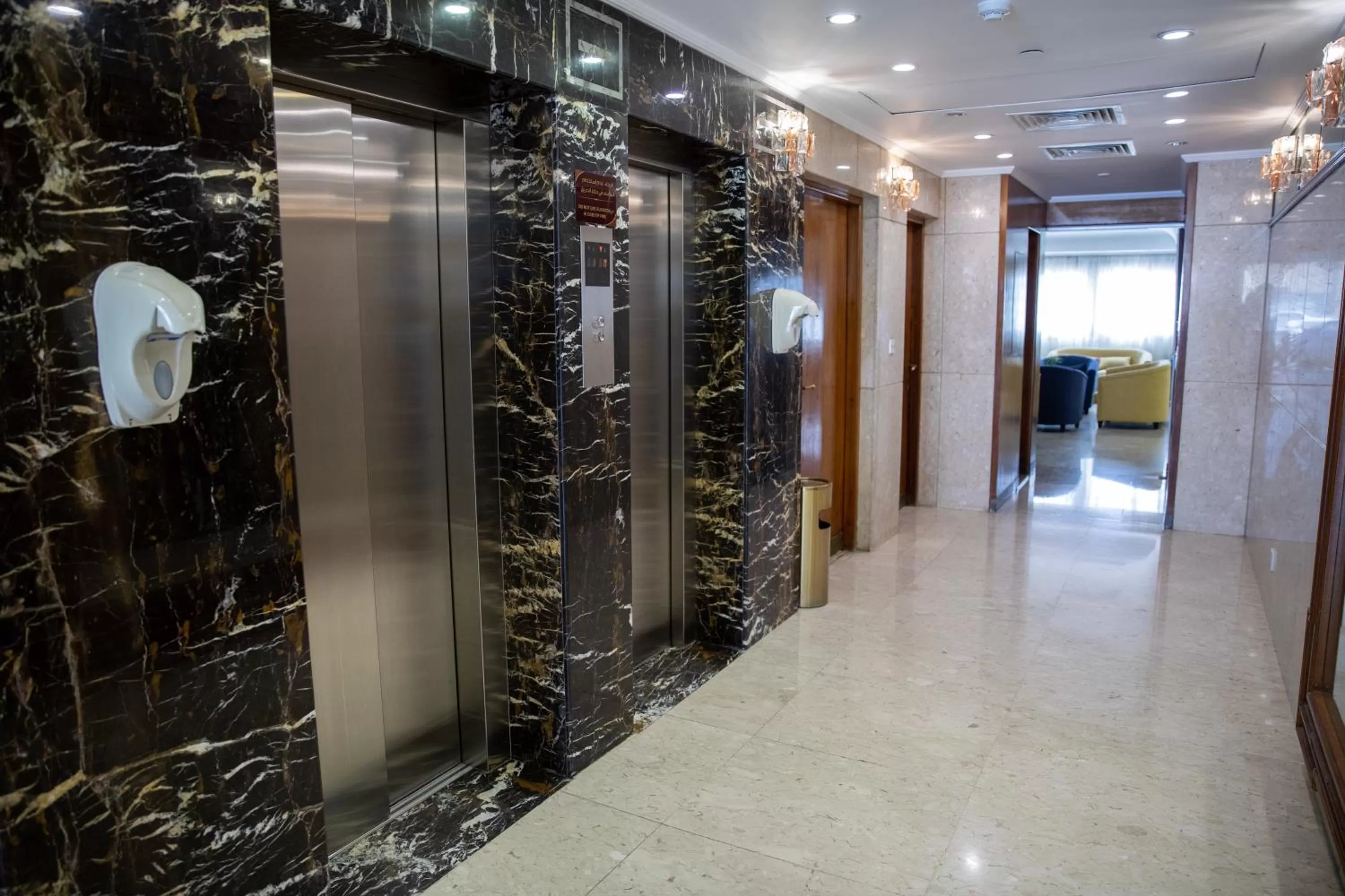elevator in Hyatt Jeddah Continental Hotel