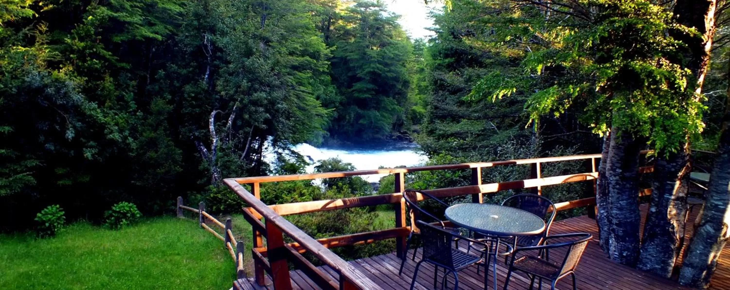 Balcony/Terrace in Hotel Salto del Carileufu