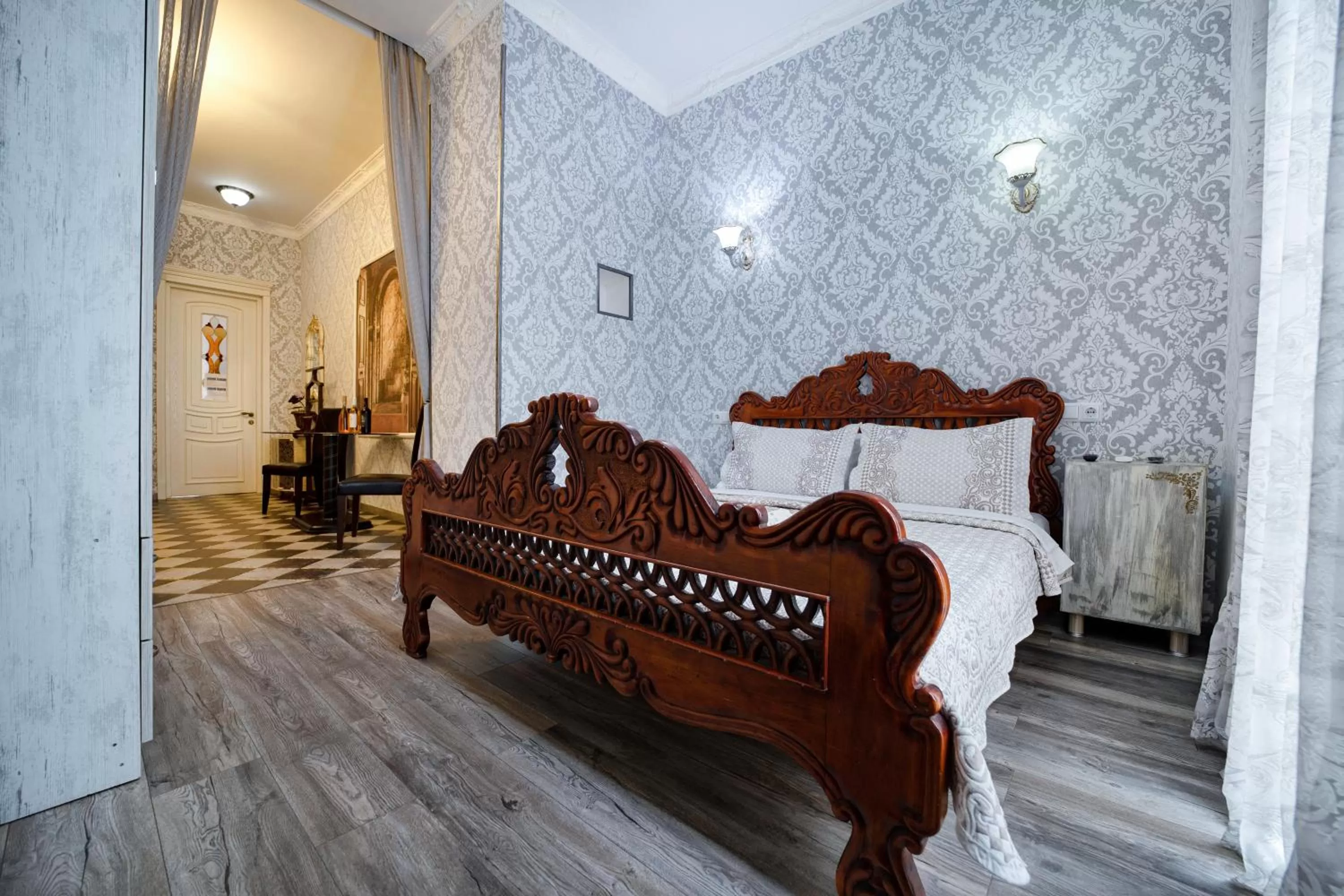 Bed in Old Tbilisi Apart-Hotel
