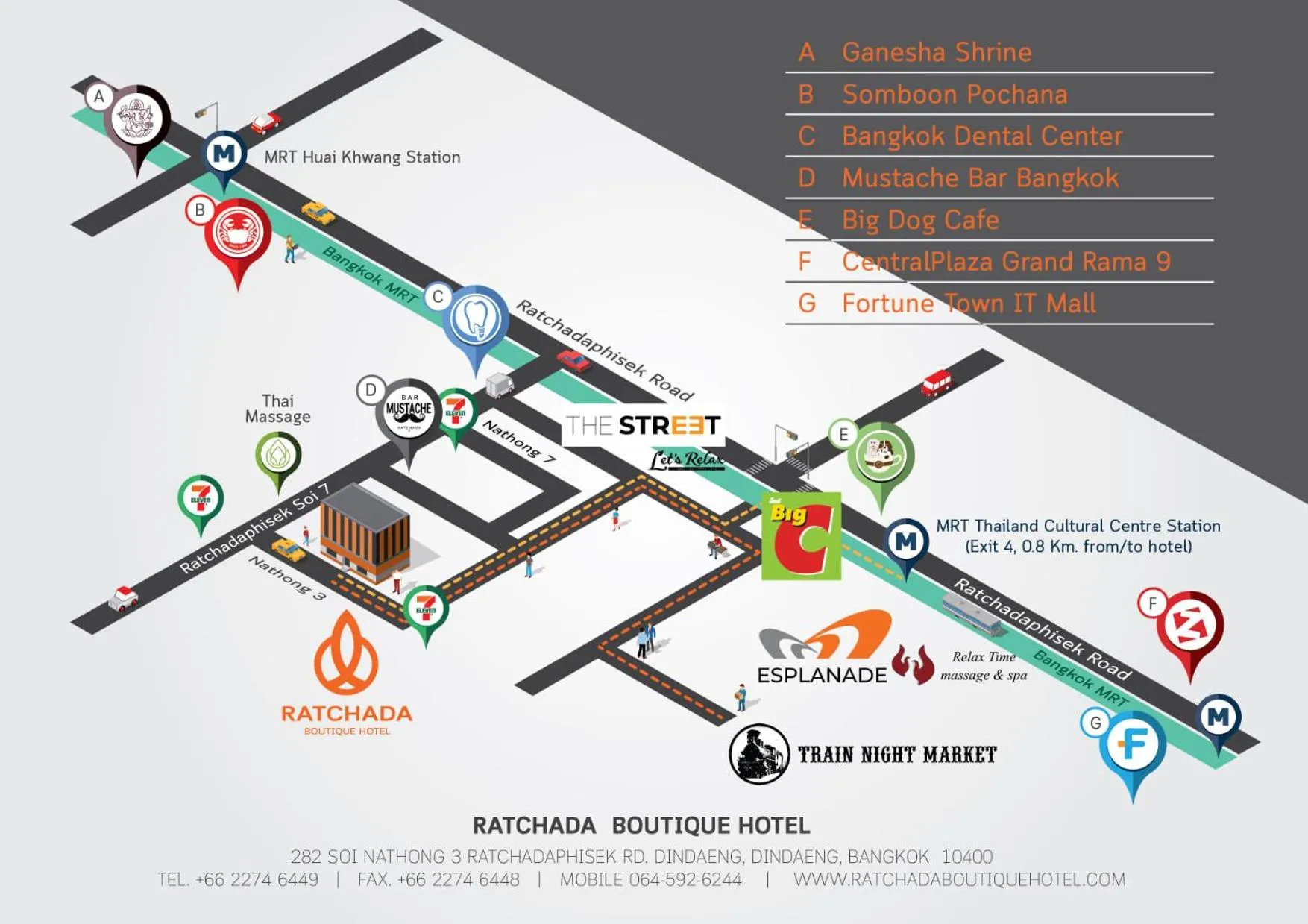 Nearby landmark in Ratchada Boutique Hotel