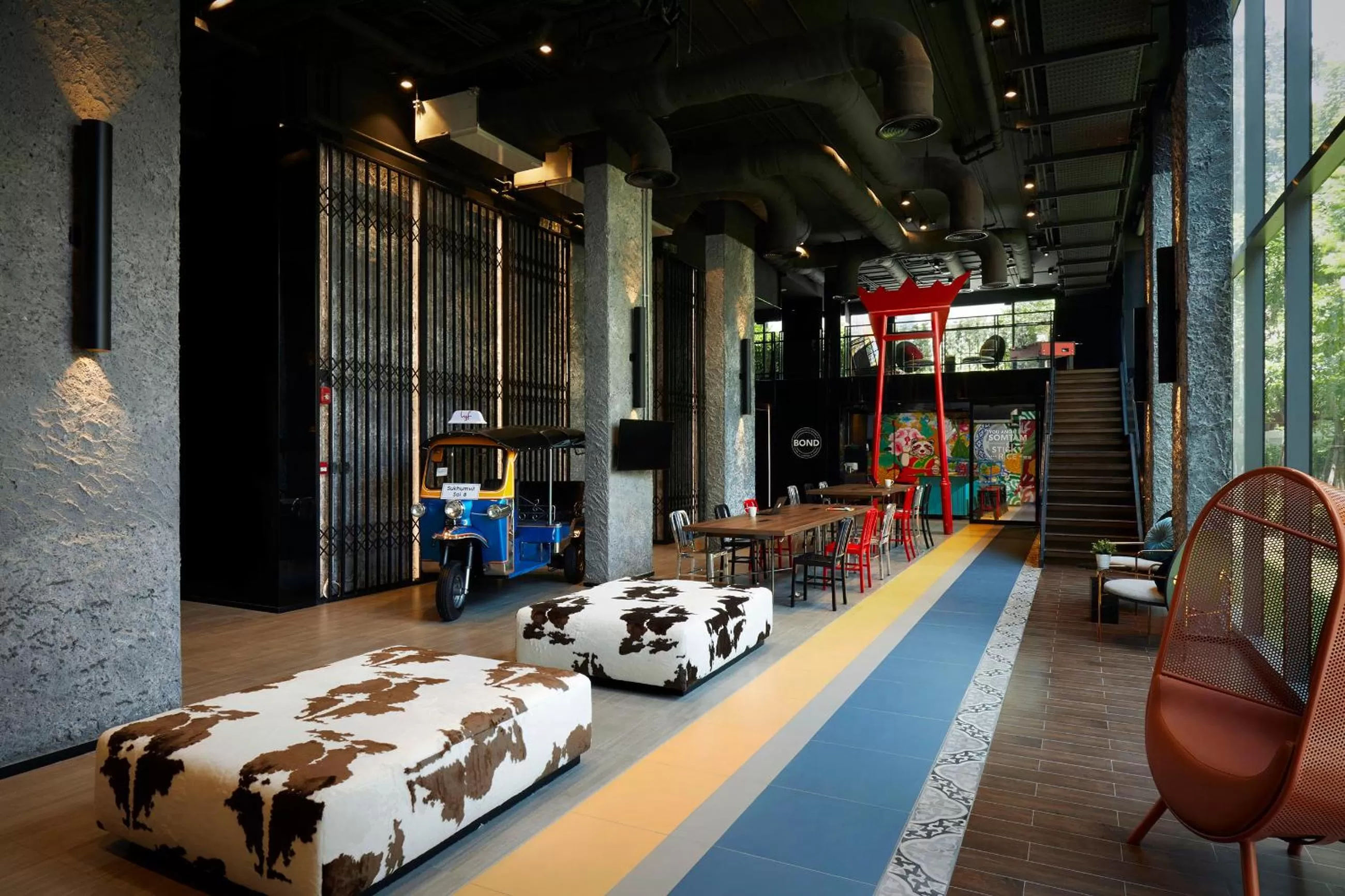 Communal kitchen in lyf Sukhumvit 8 Bangkok