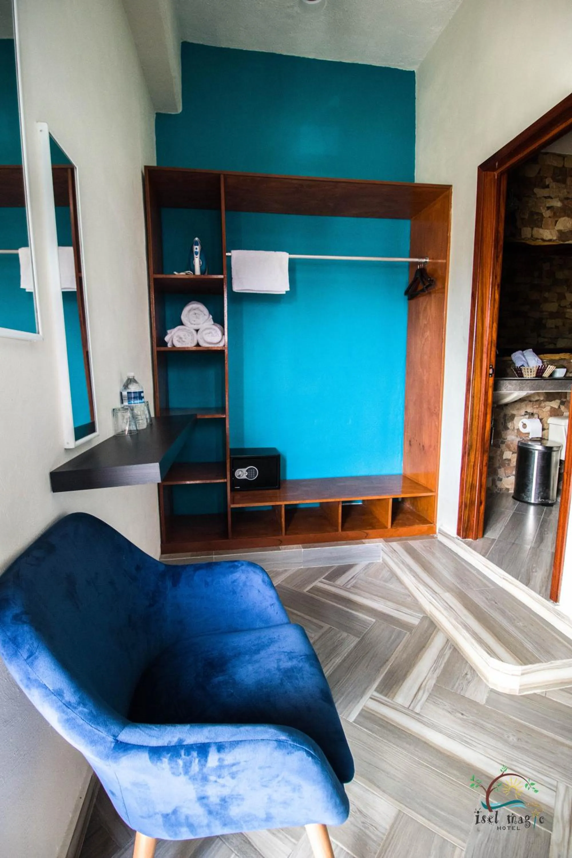 Living room, Bed in isel magic hotel