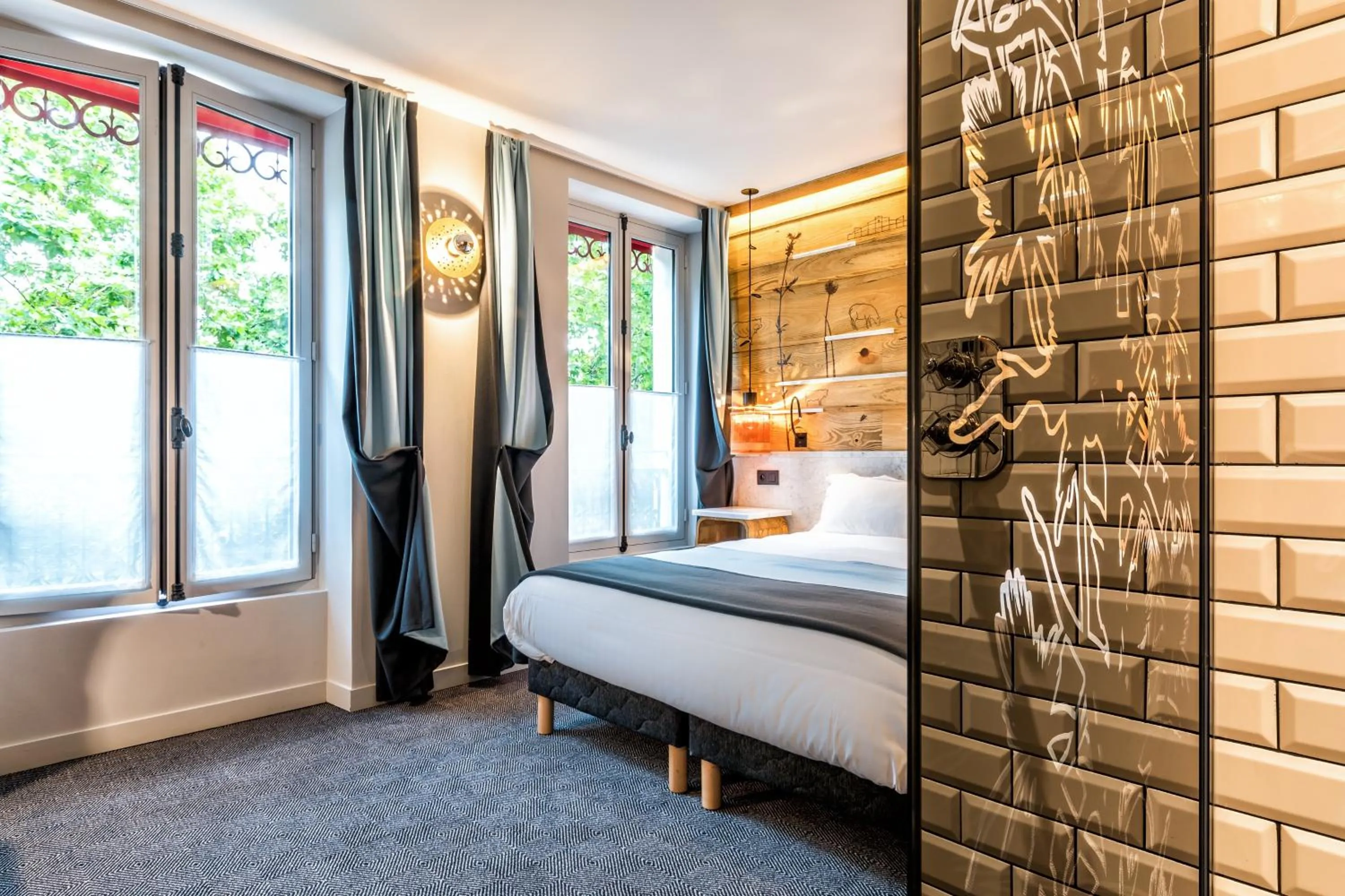 Bedroom, Bed in Hotel Restaurant Au Boeuf Couronné