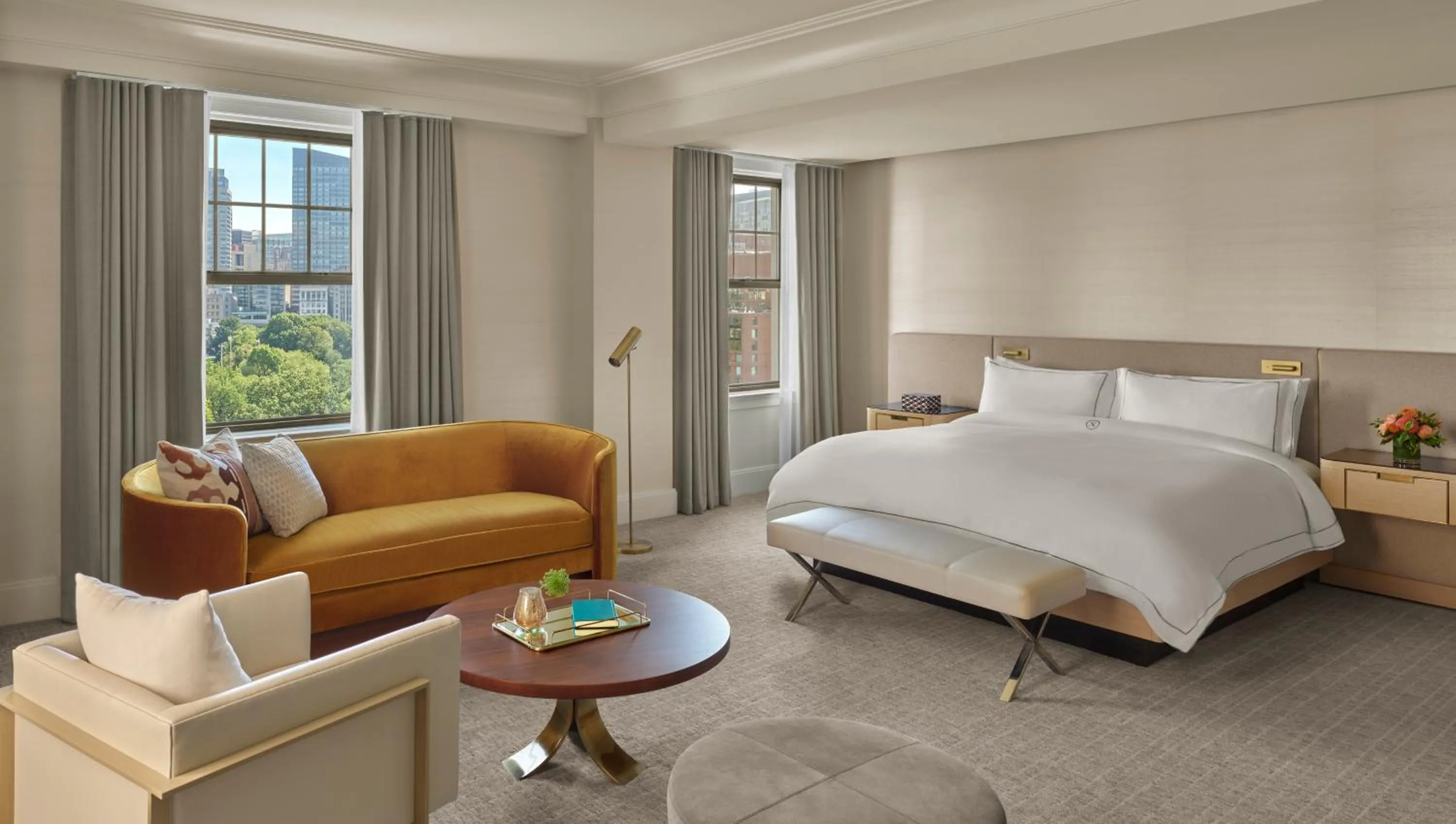 Bed in The Newbury Boston