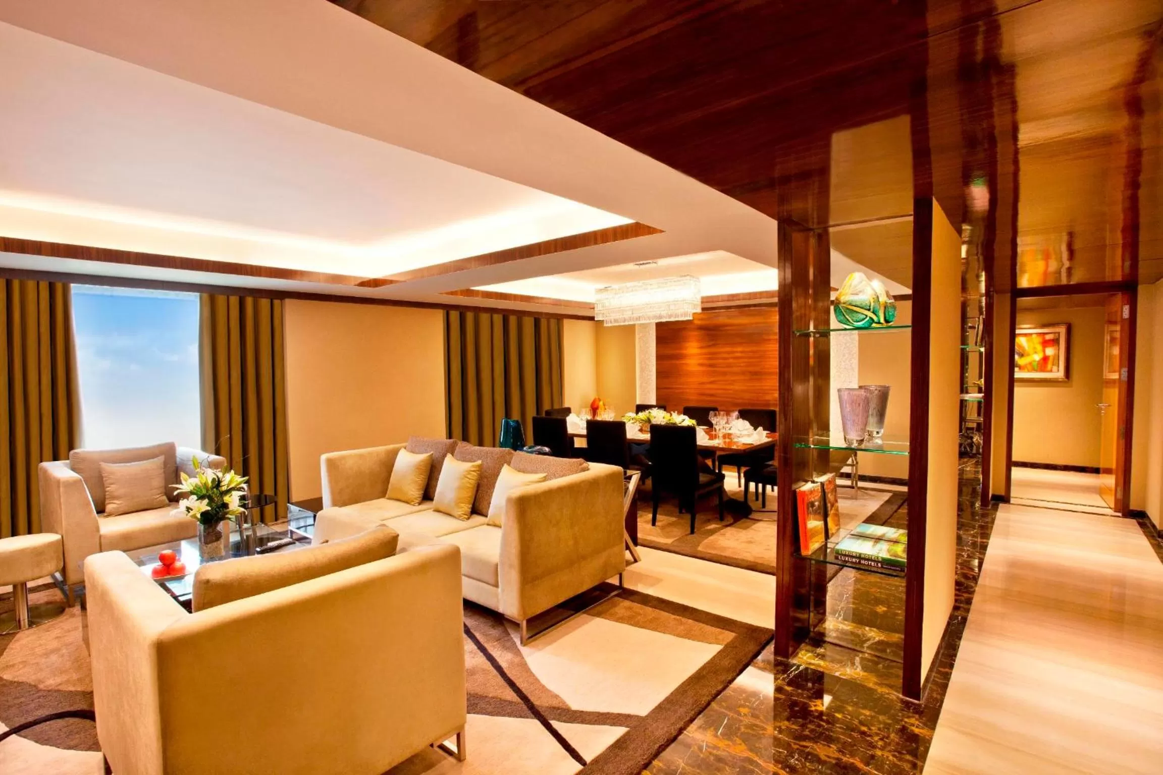 Seating area in Radisson Blu Plaza Delhi Airport