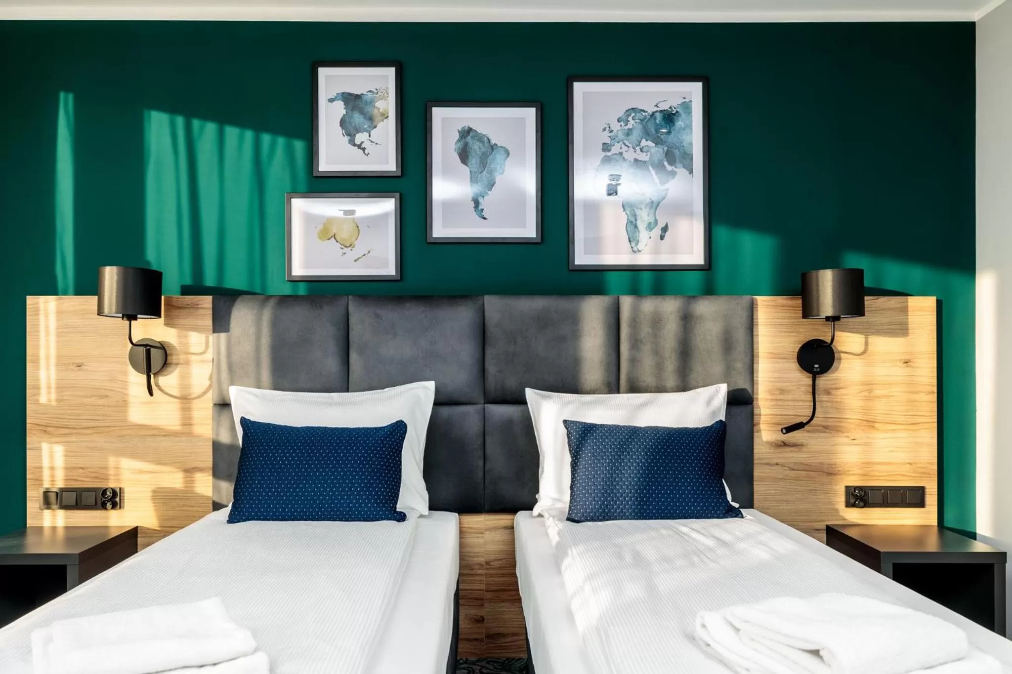 Bed in Hotel Kyriad Stargard