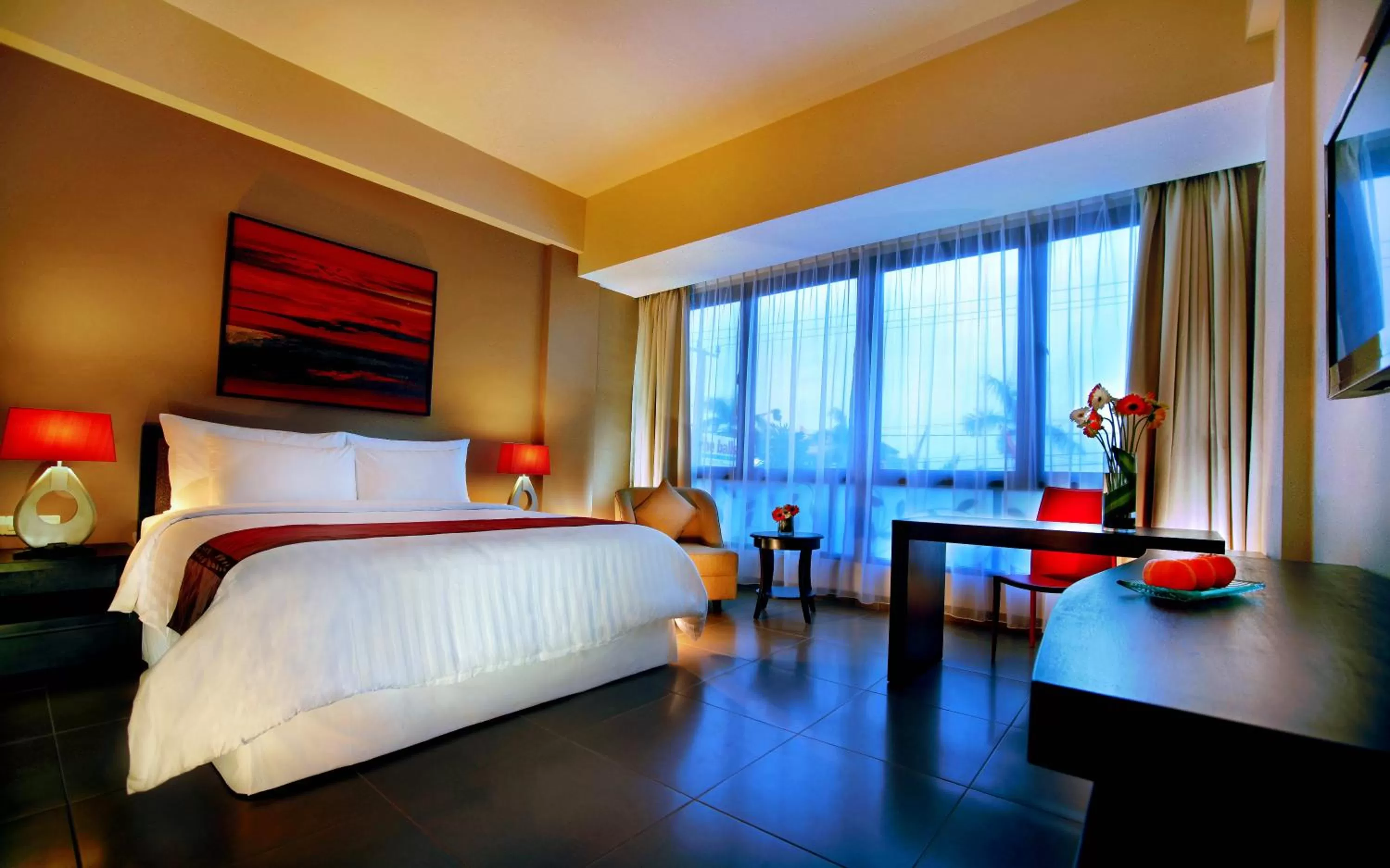 Bedroom, Bed in 100 Sunset Kuta Hotel & Ballroom