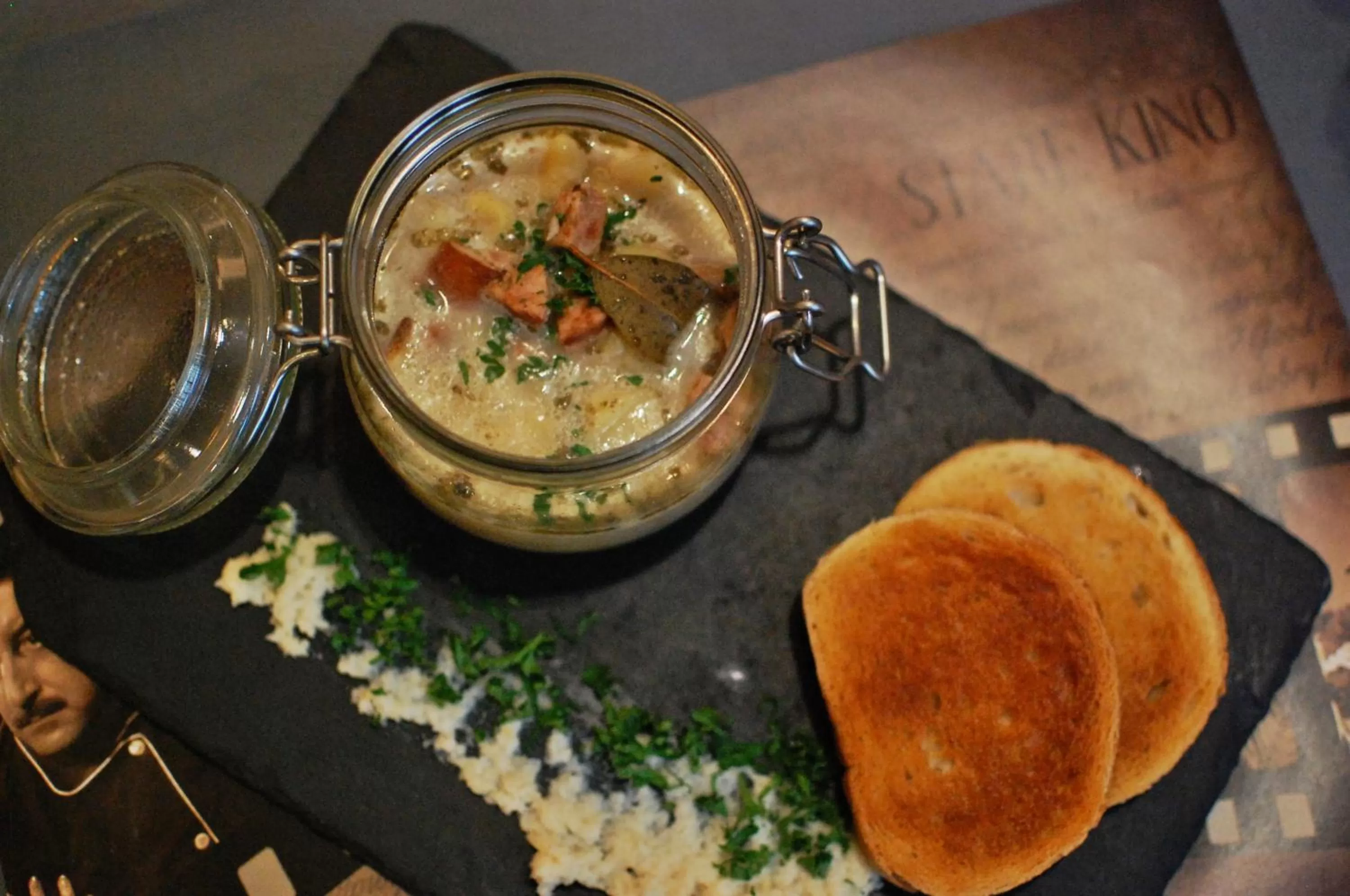 Food close-up in Stare Kino Cinema Residence