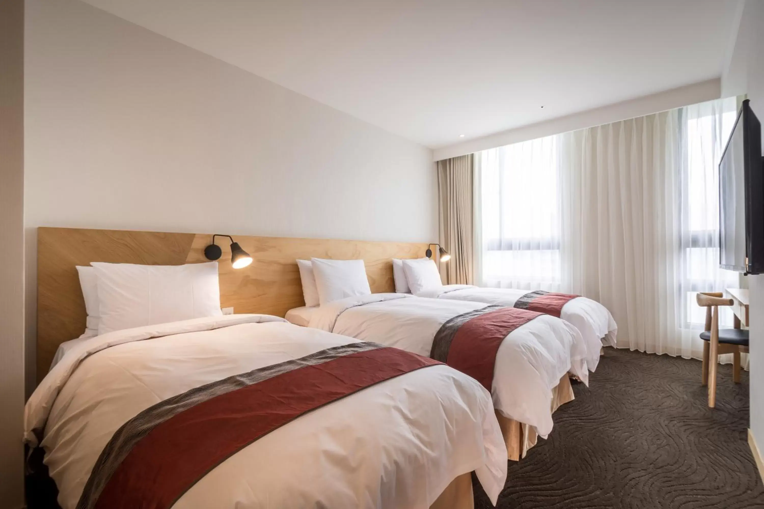 Triple Room with City View in Green World NanGang Triple Room with City View in Green World NanGang