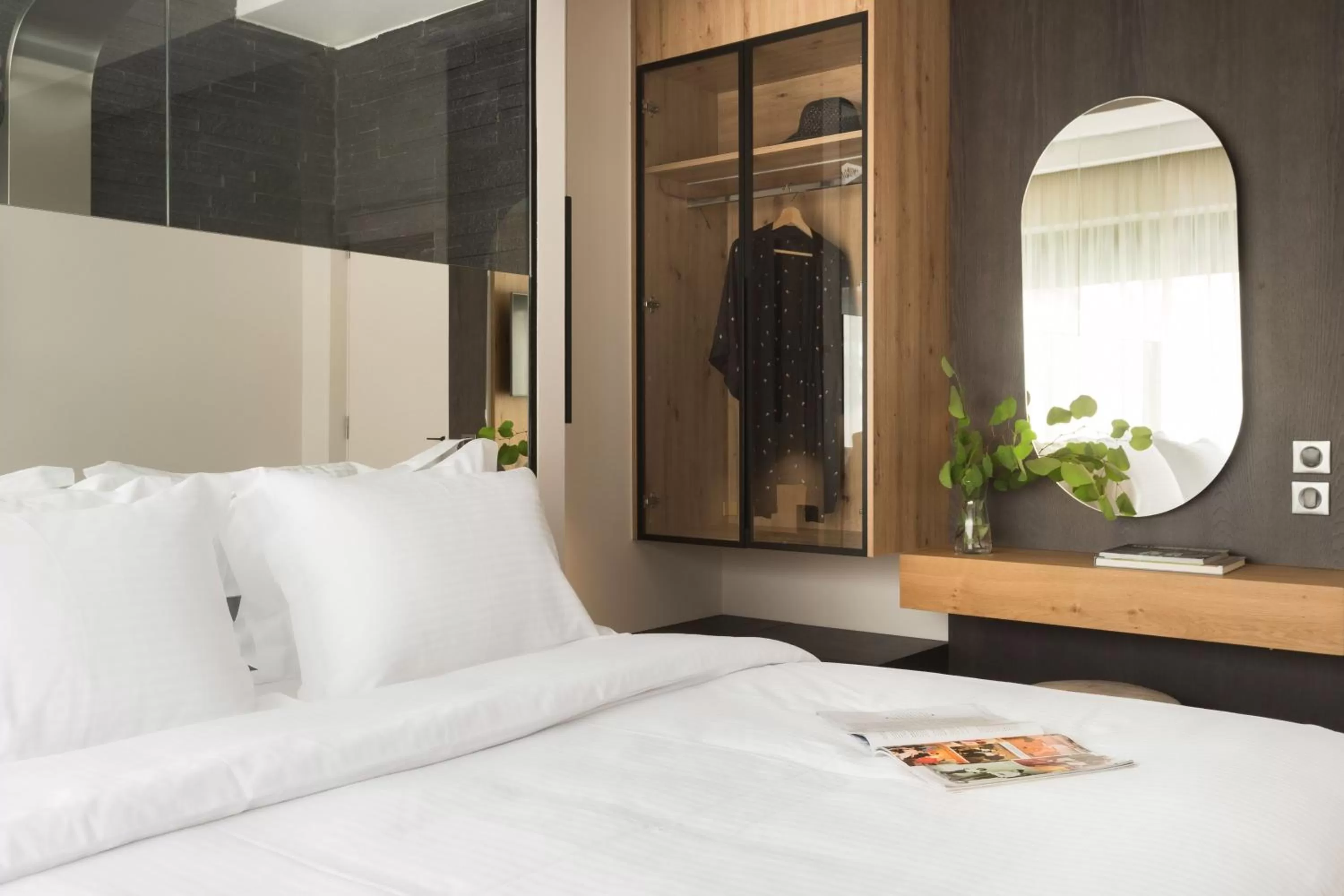 Bed in LUX&EASY Athens Downtown Apartments