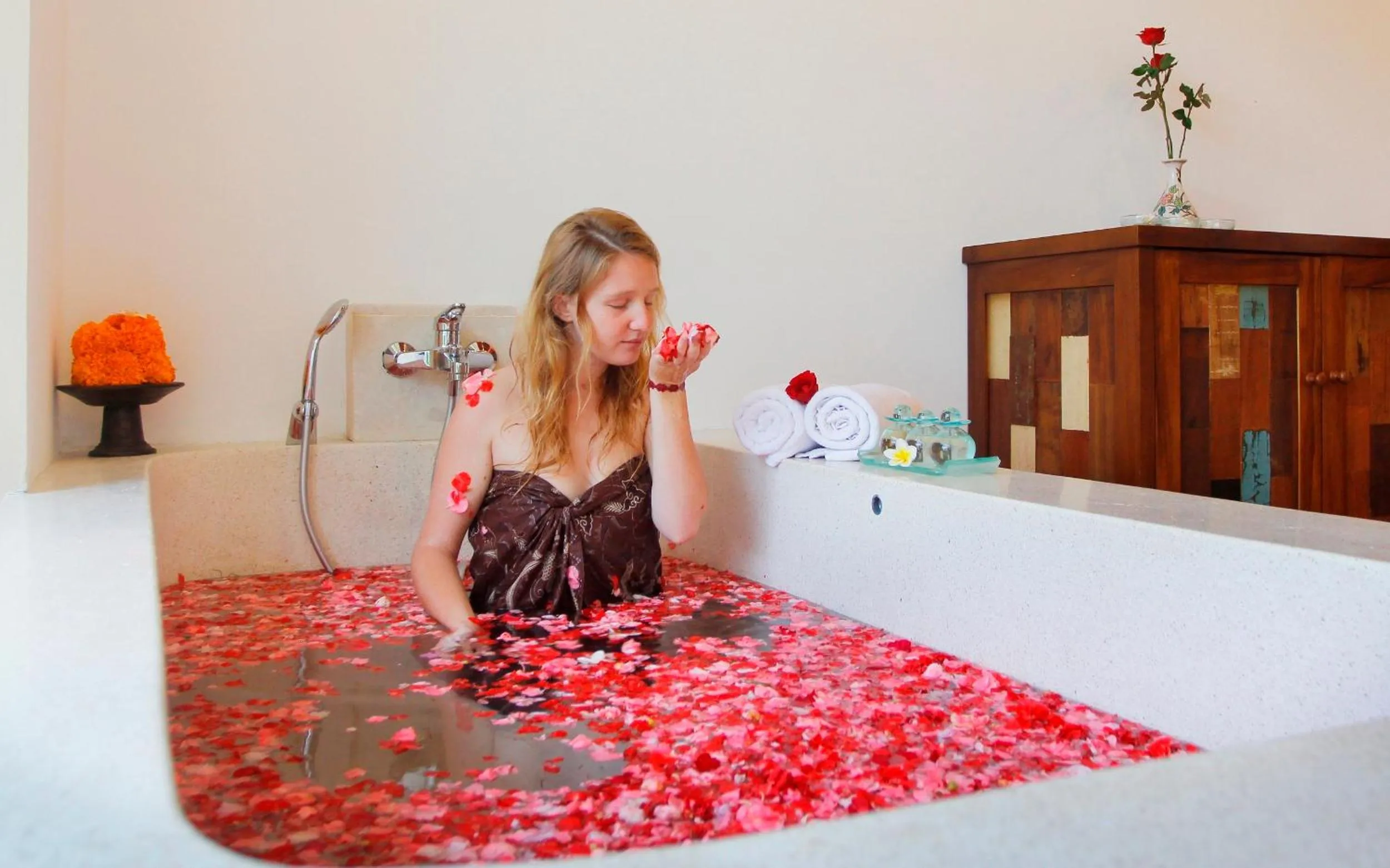 Bathroom in Alam Puisi Villa Ubud