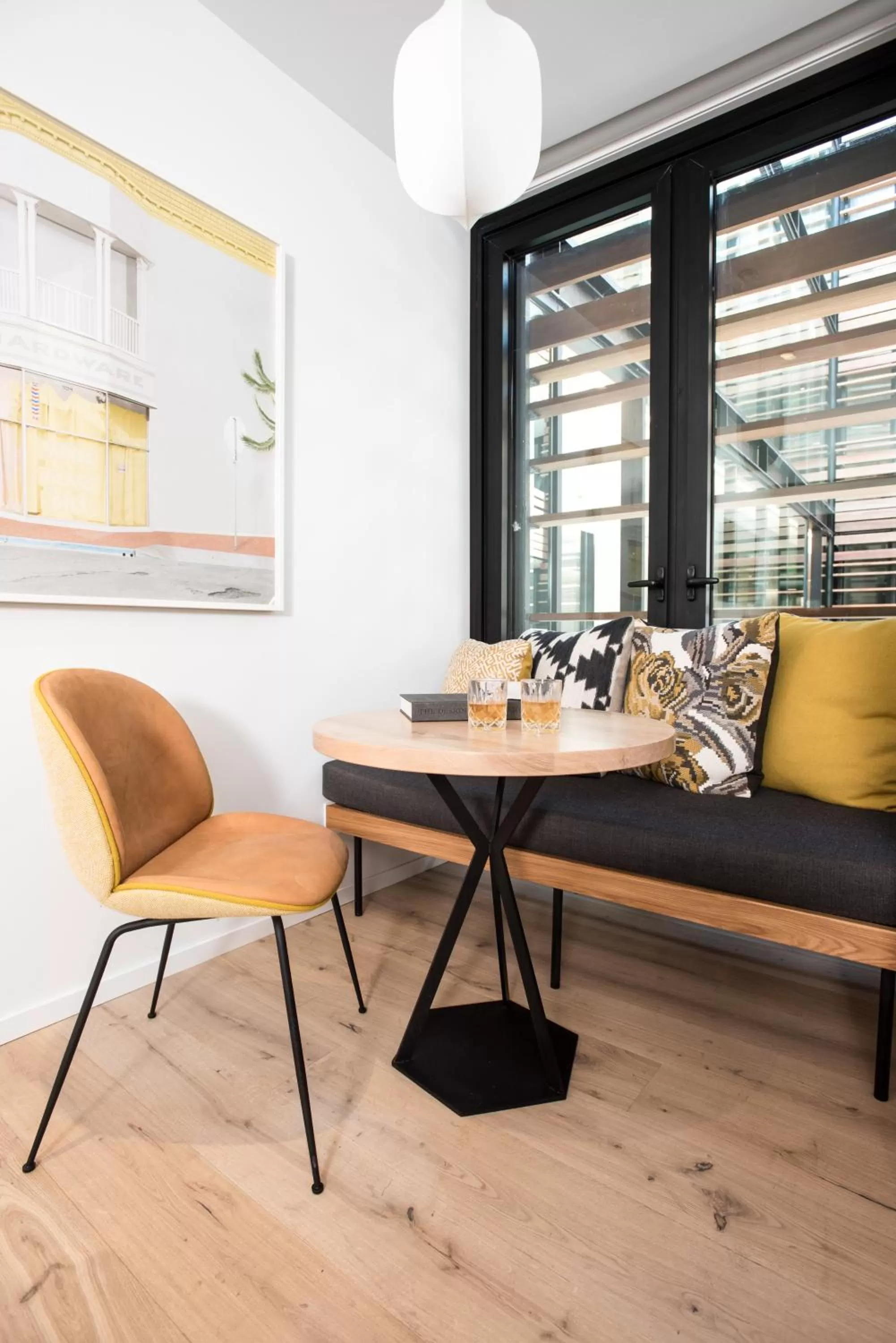 Seating area in Harmon Guest House