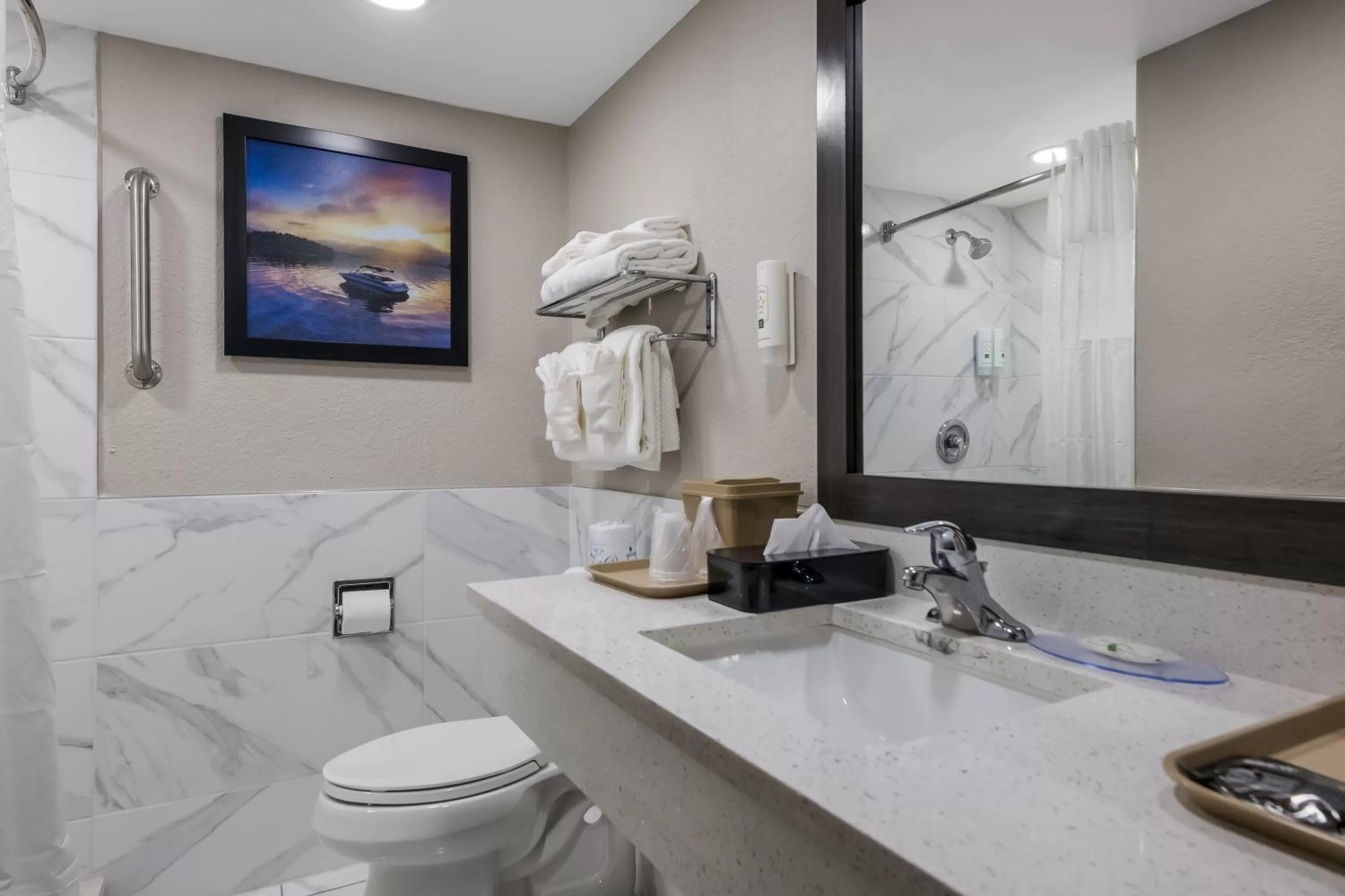 Toilet in Quality Inn & Suites Altamonte Springs Orlando-North
