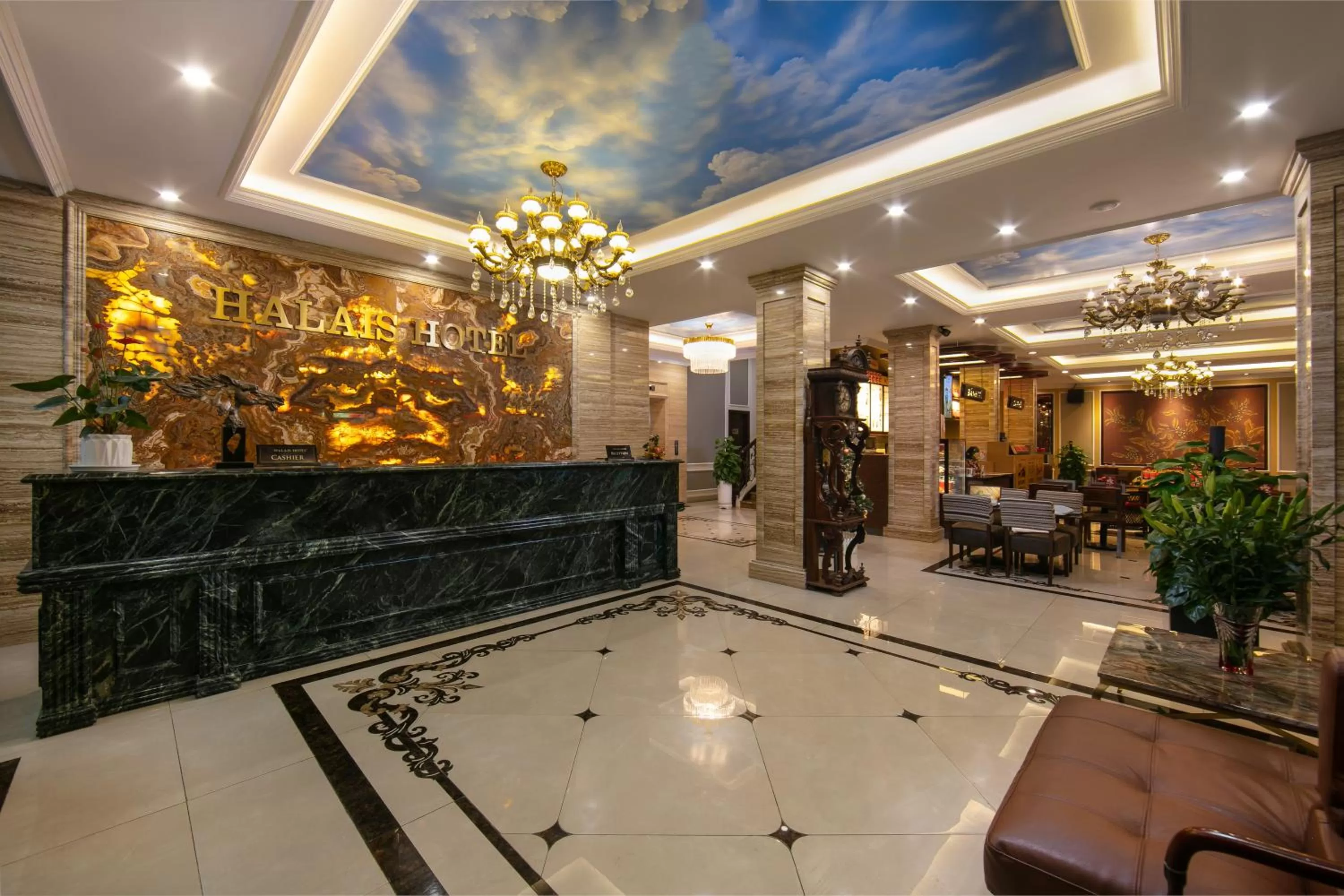Lobby or reception in Halais Hotel