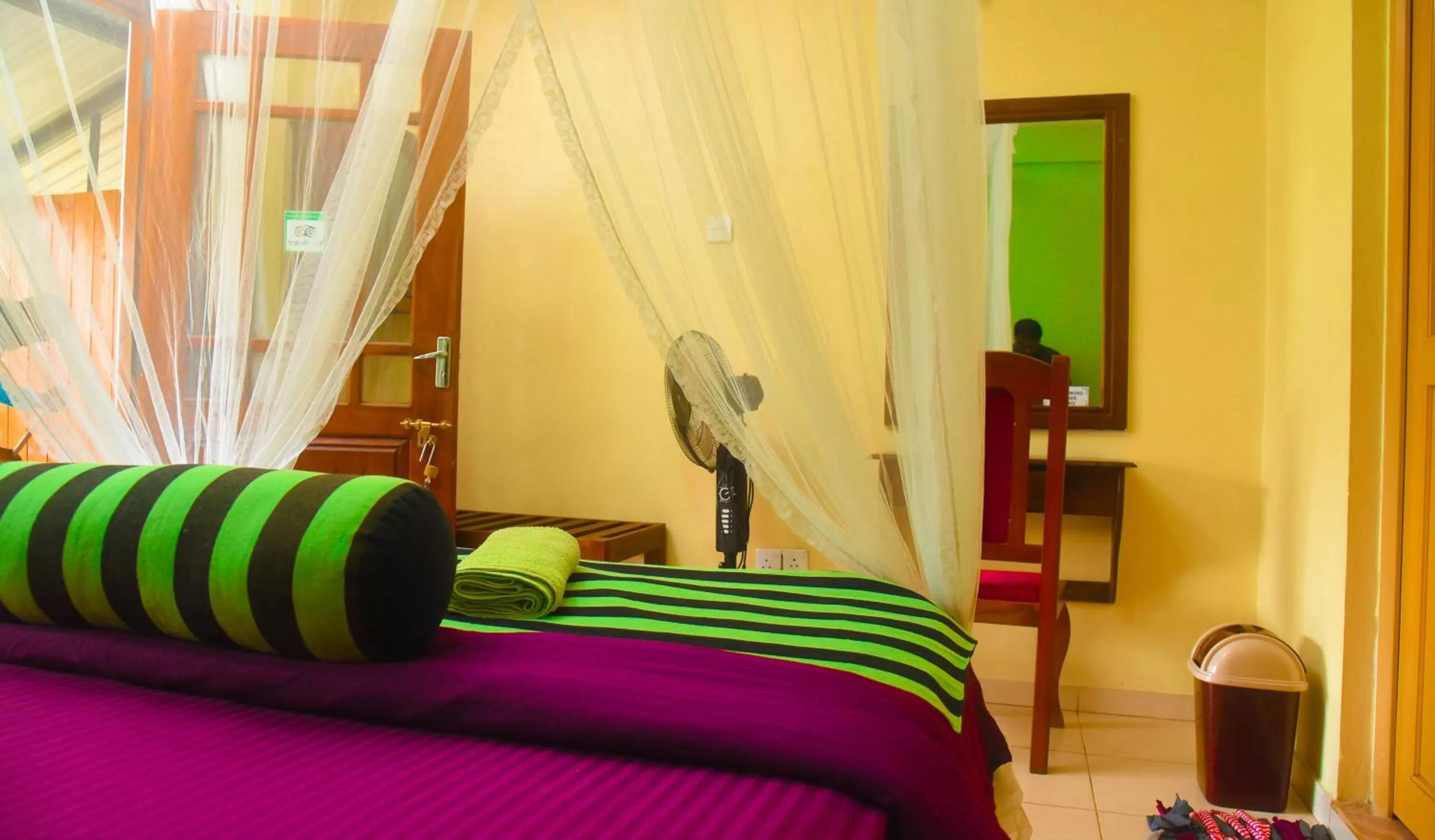 Bed in Madushanka Resort