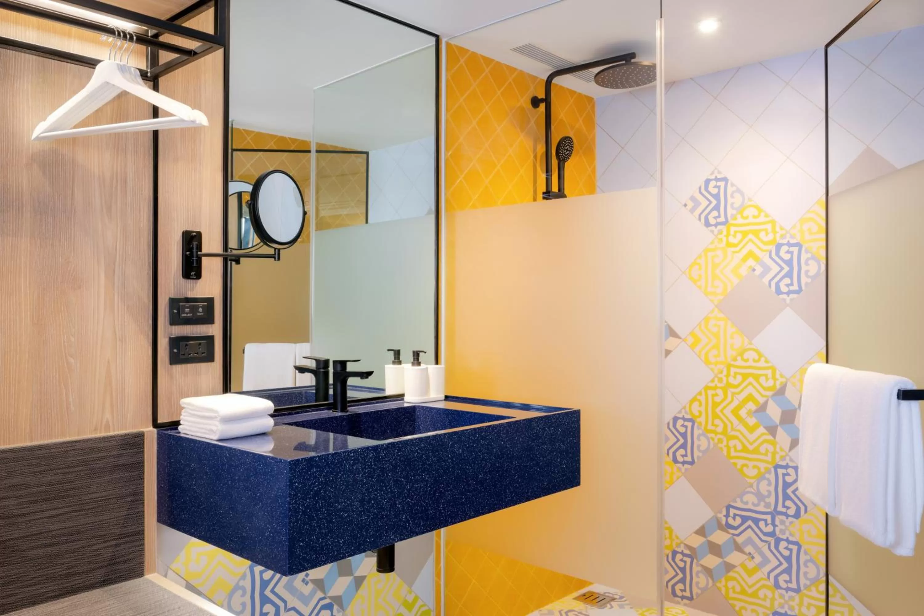 Bathroom in ibis Styles Bangkok Silom