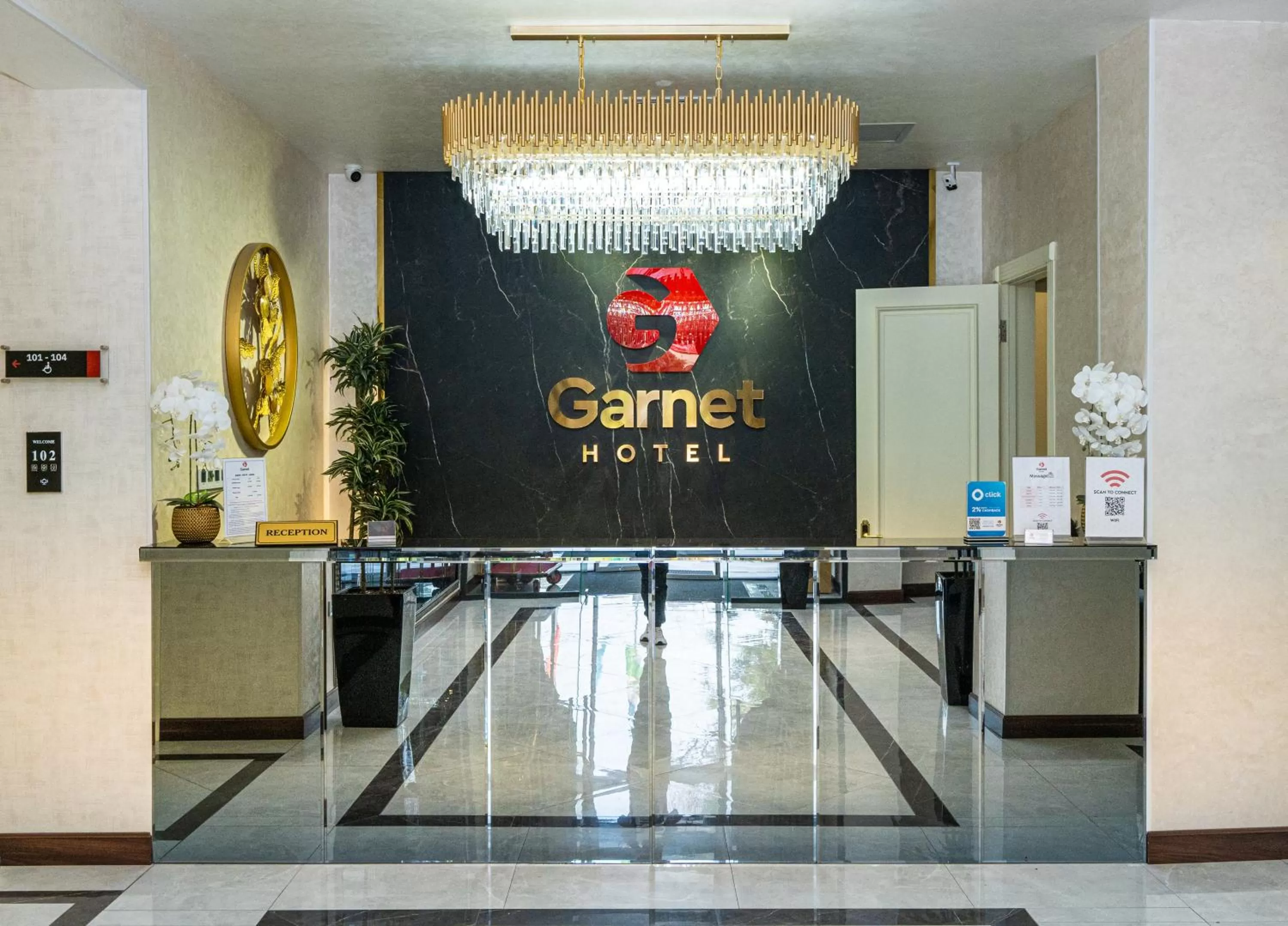 Lobby or reception in Garnet Hotel Tashkent