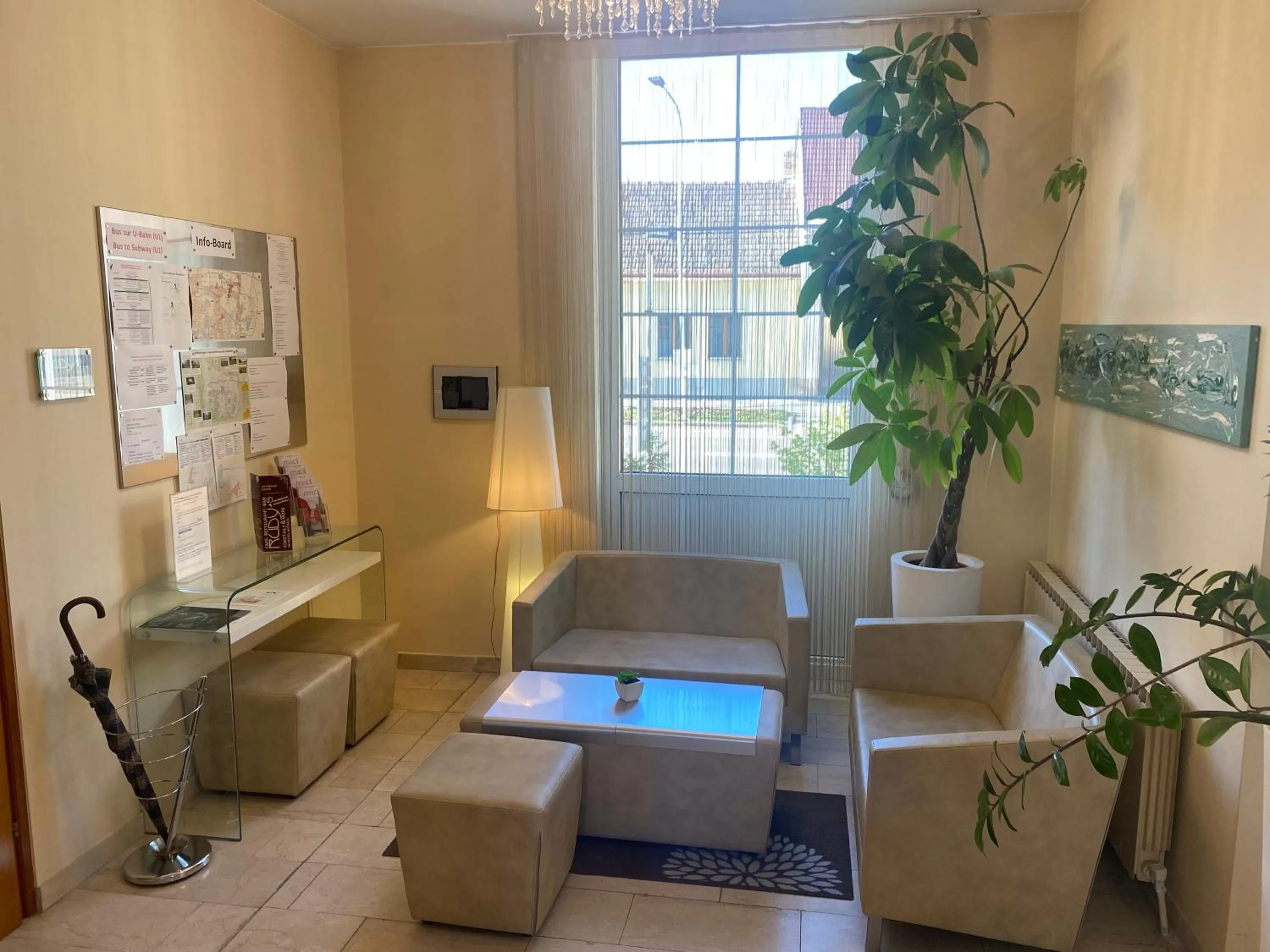 Seating area in Hotel Michael