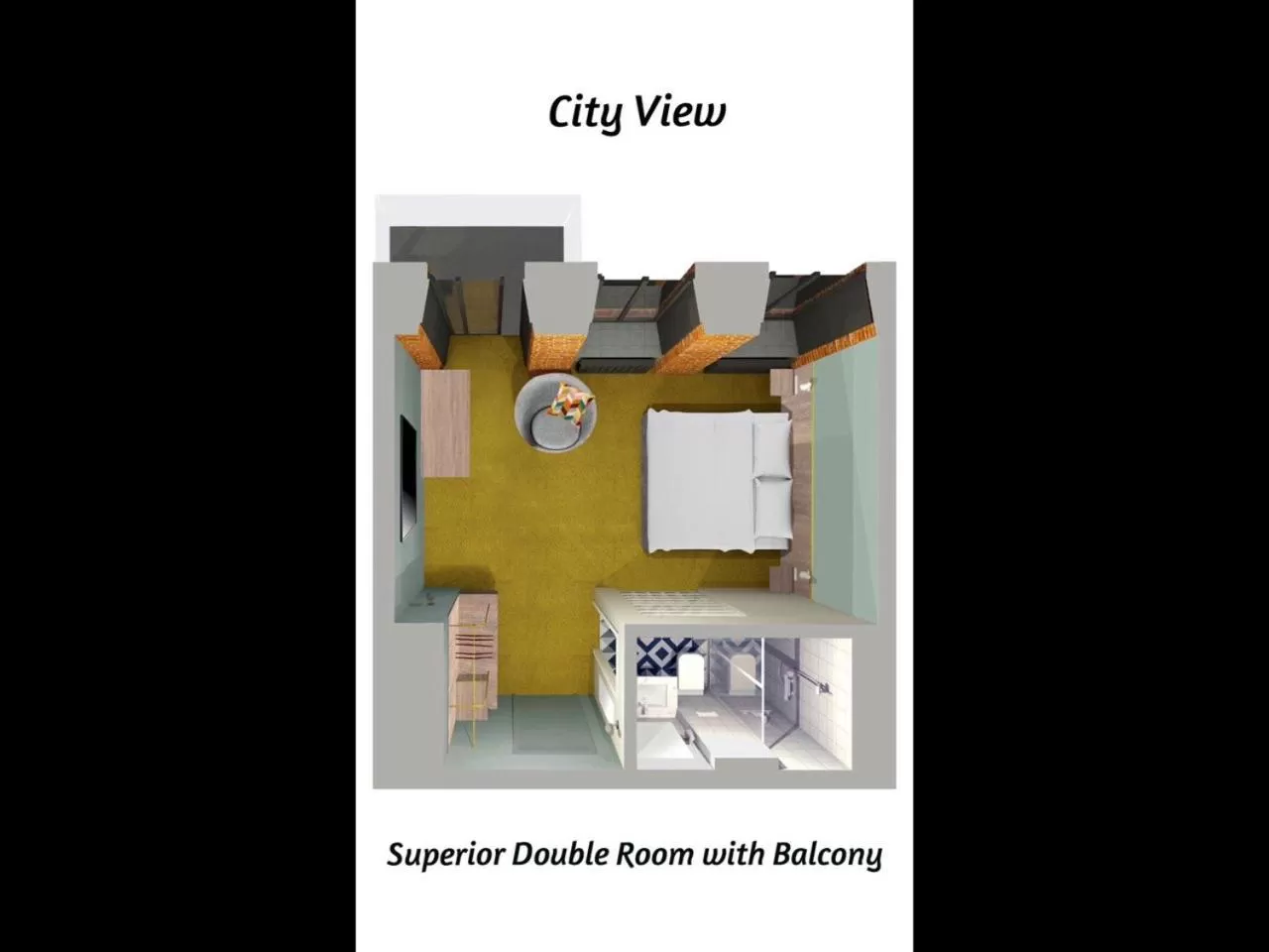 Floor Plan in Four Rooms City