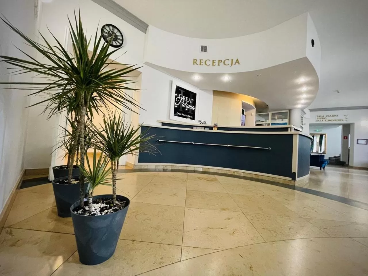 Lobby or reception in Great Polonia Wrocław Tumski