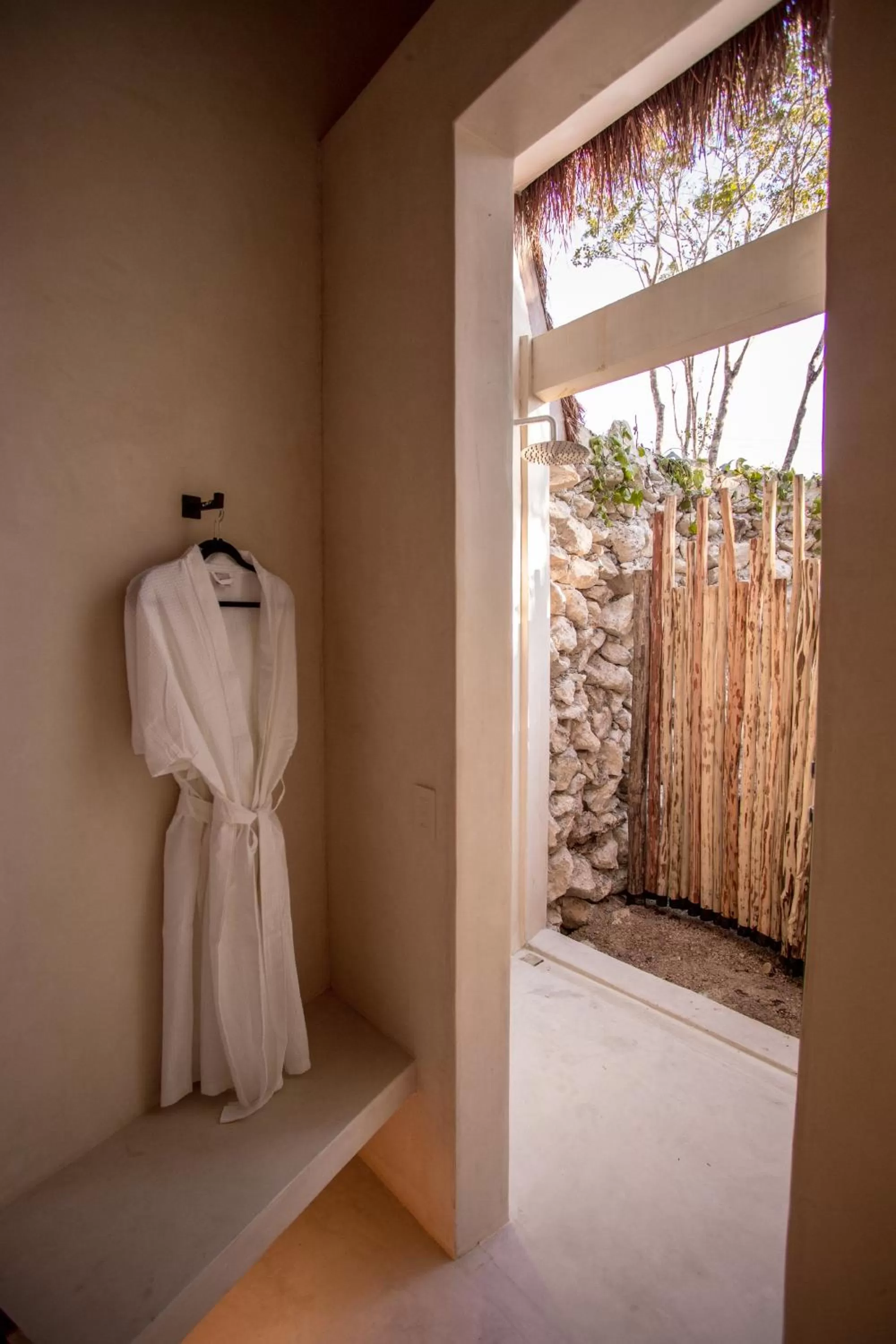 Shower in Hotel Muaré Tulum Wellness and Spa