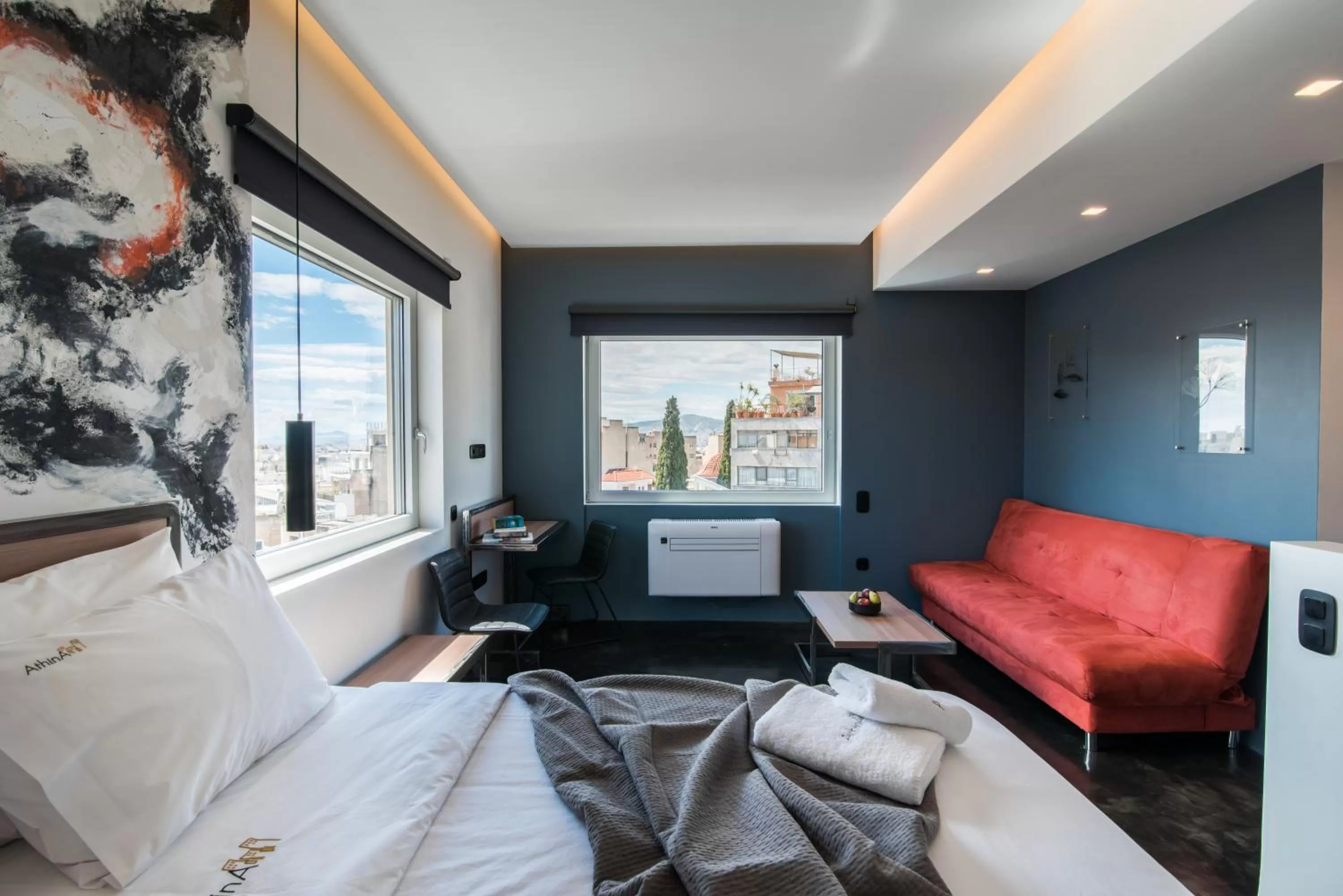 Bed in AthinA STREETAPARTMENTS