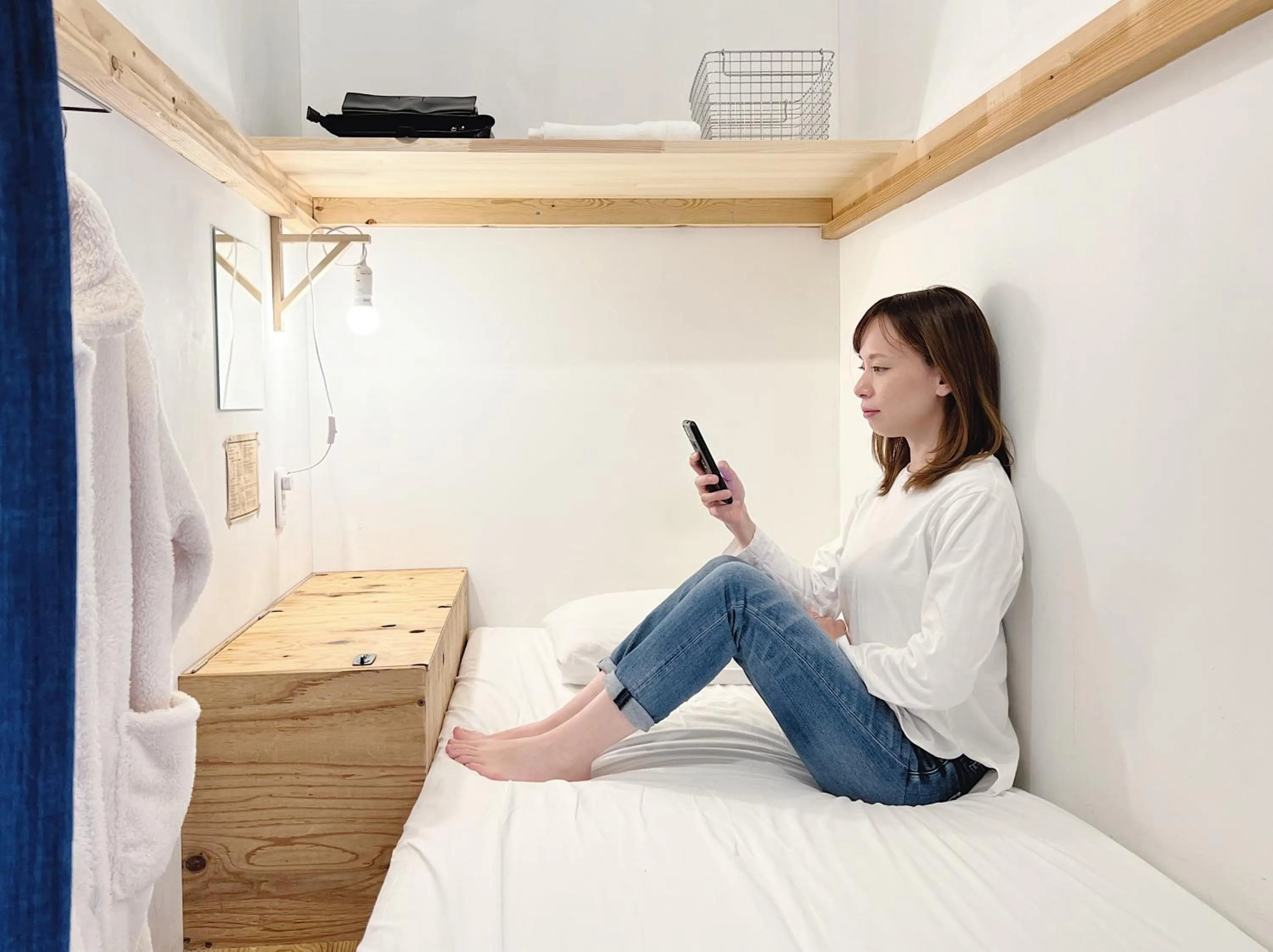 People, Bed in Blue Hour Kanazawa