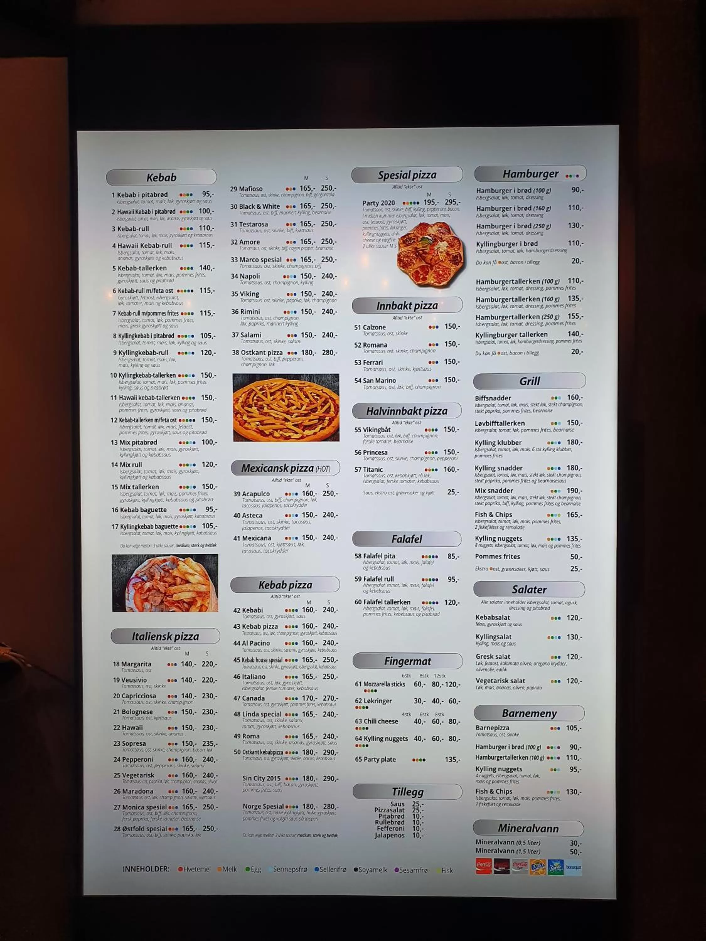 Restaurant/places to eat in Motell Svinesundparken