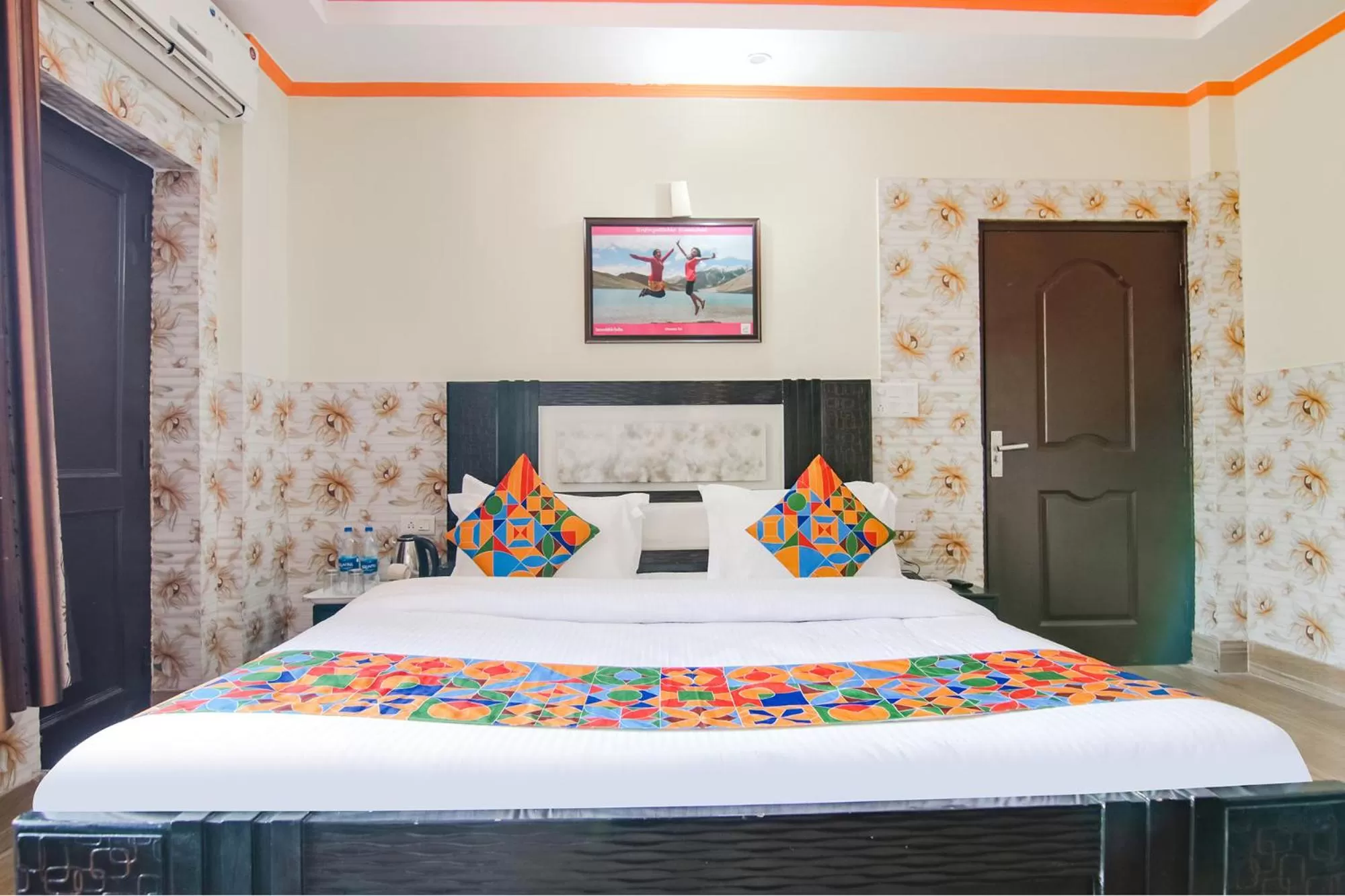 Bed in FabHotel Prime Wonder World Resort