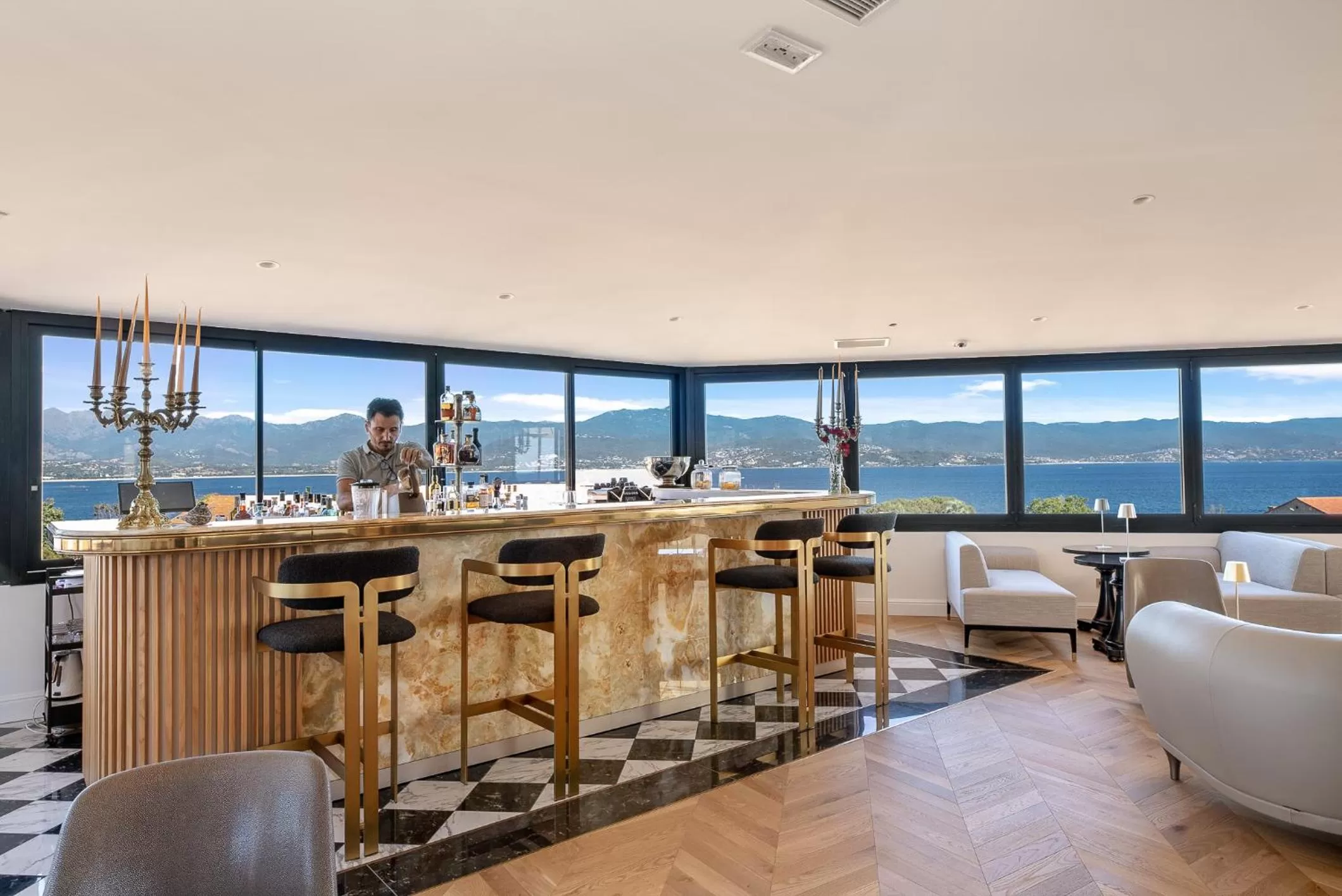 Lounge or bar in Hotel San Carlu Citadelle Ajaccio